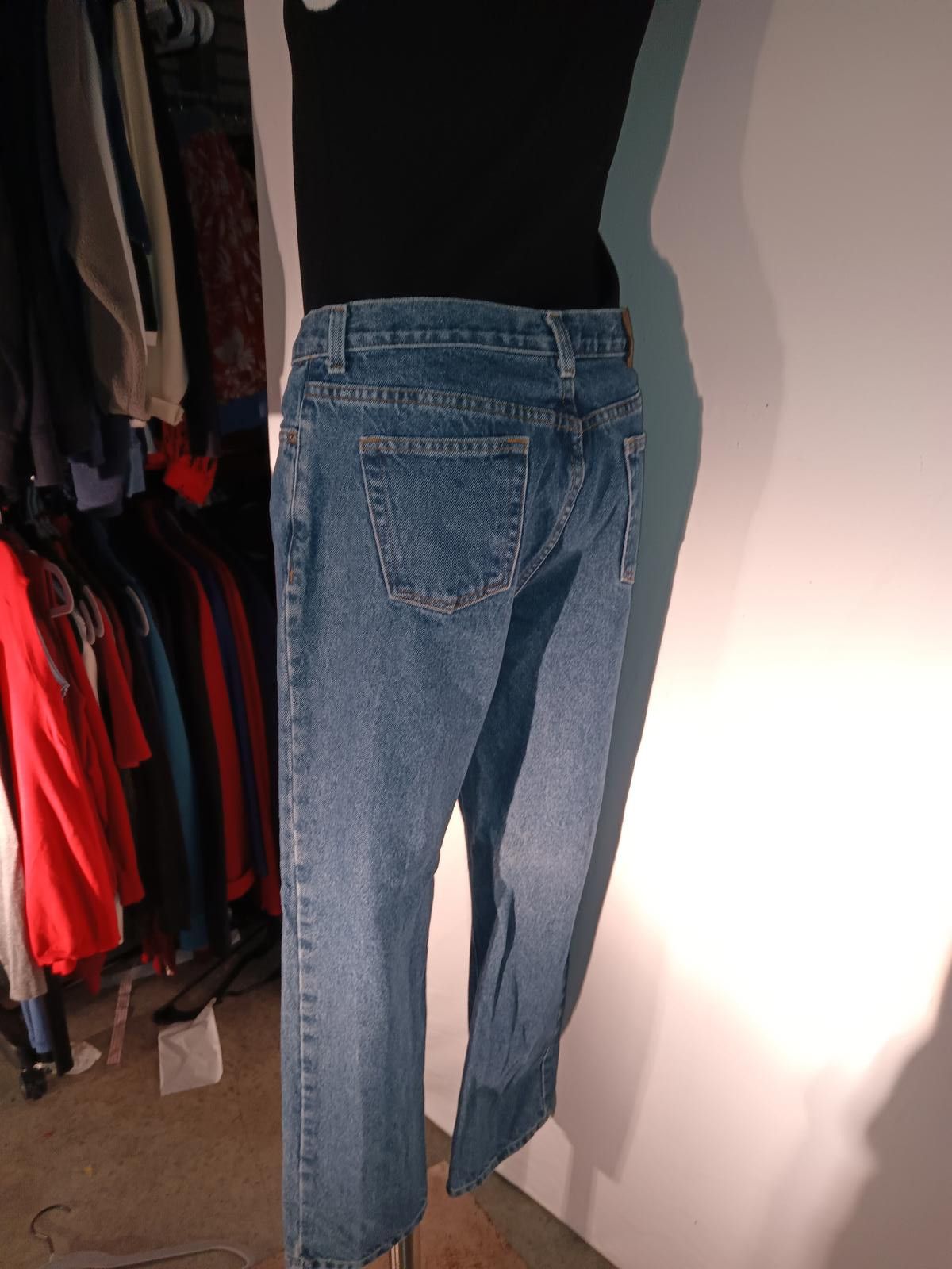 Designer Classic Straight Leg Denim Jeans Size 32" / US 10 / IT 46 - 4 Thumbnail