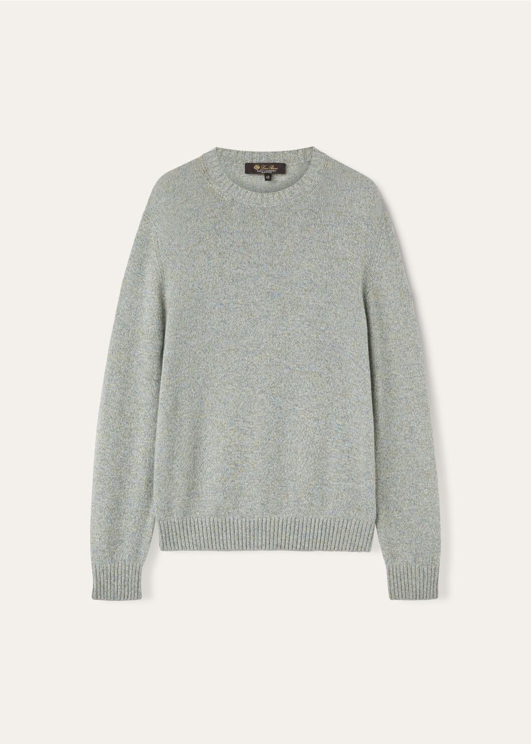 Loro Piana o1srvl11e0725 FAO5747 Crewneck Cashmere Sweater in Grey Size M / US 6-8 / IT 42-44 - 1 Thumbnail