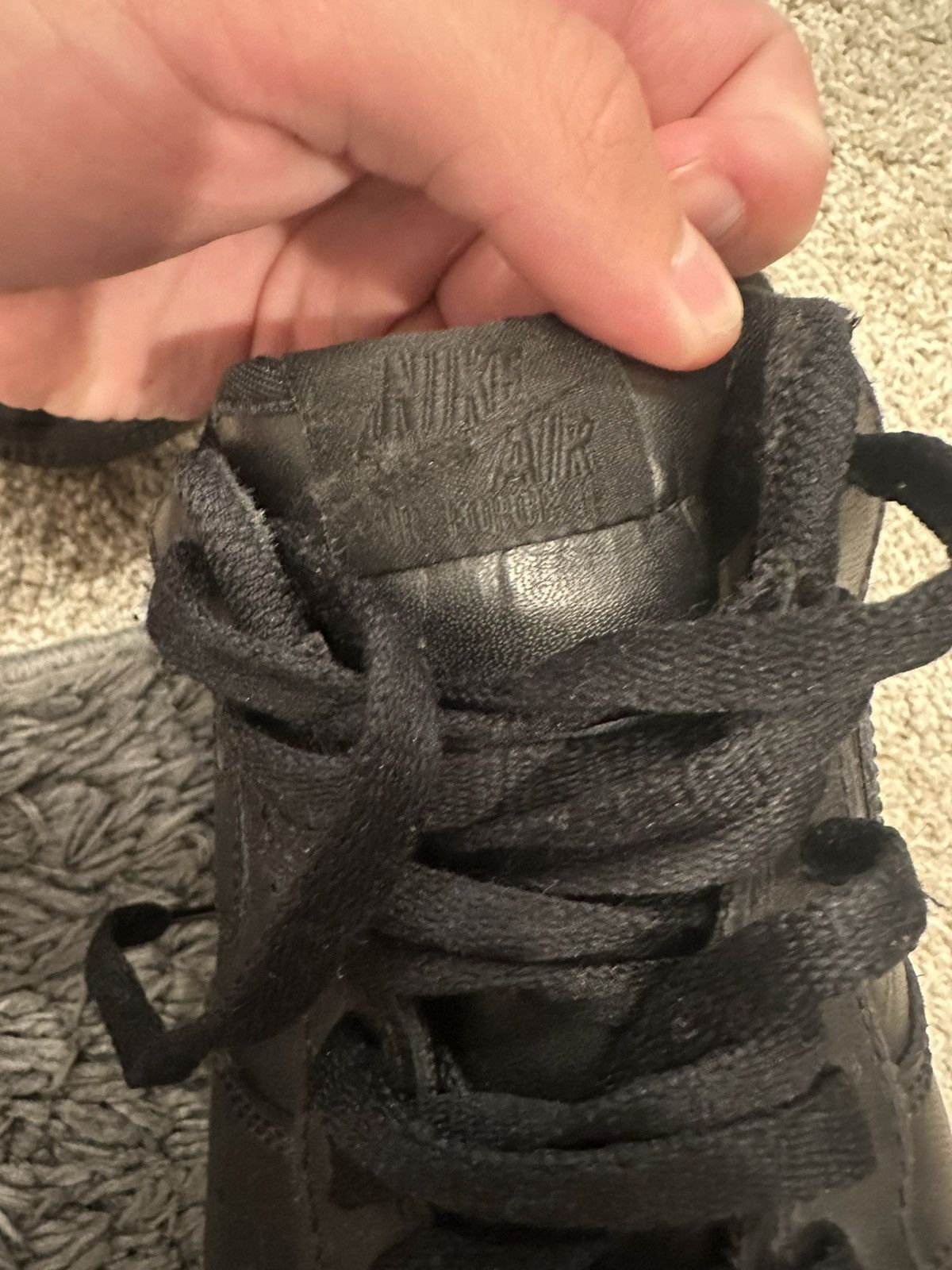 Nike Black nike air force 1s Size US 9.5 / EU 42-43 - 5 Thumbnail