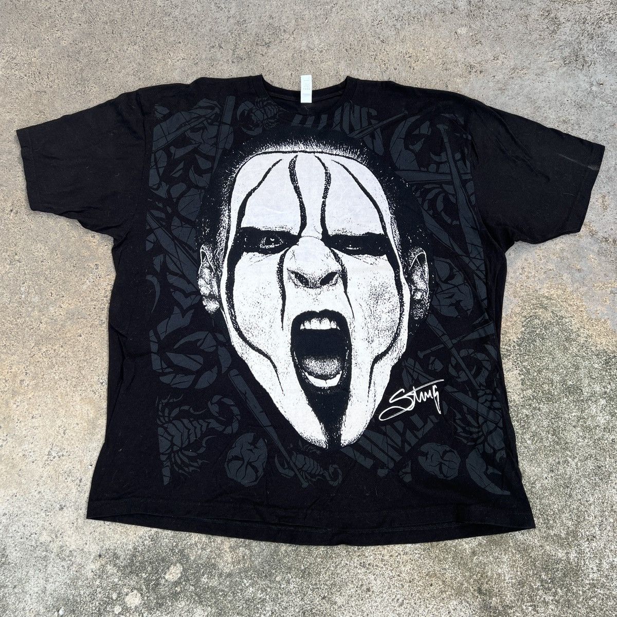 Tultex Sting Bigface Wrestling 3XL graphic streetwear oversized Size US XXL / EU 58 / 5 - 3 Thumbnail