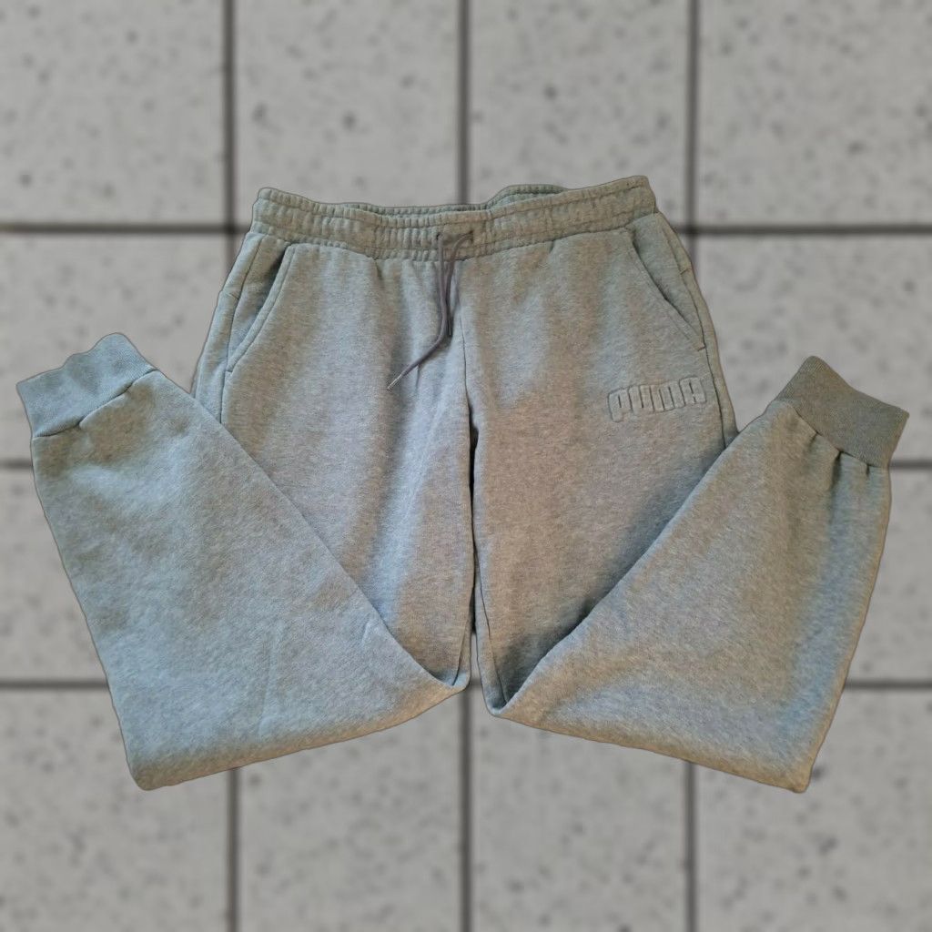 Puma PUMA Mens Athletic Jogger Pants XL Gray Athletic Gym Workout Regular Size Pants Mens XL Gray Jogger Size US 36 / EU 52 - 1 Thumbnail