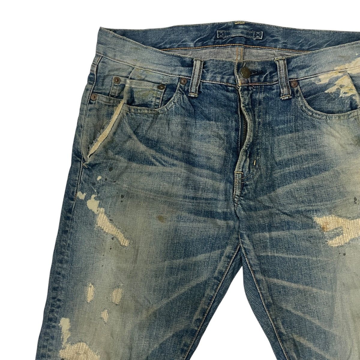 Maison MIHARA YASUHIRO Vintage Miharayasuhiro Distressed Denim Size US 33 - 3 Thumbnail