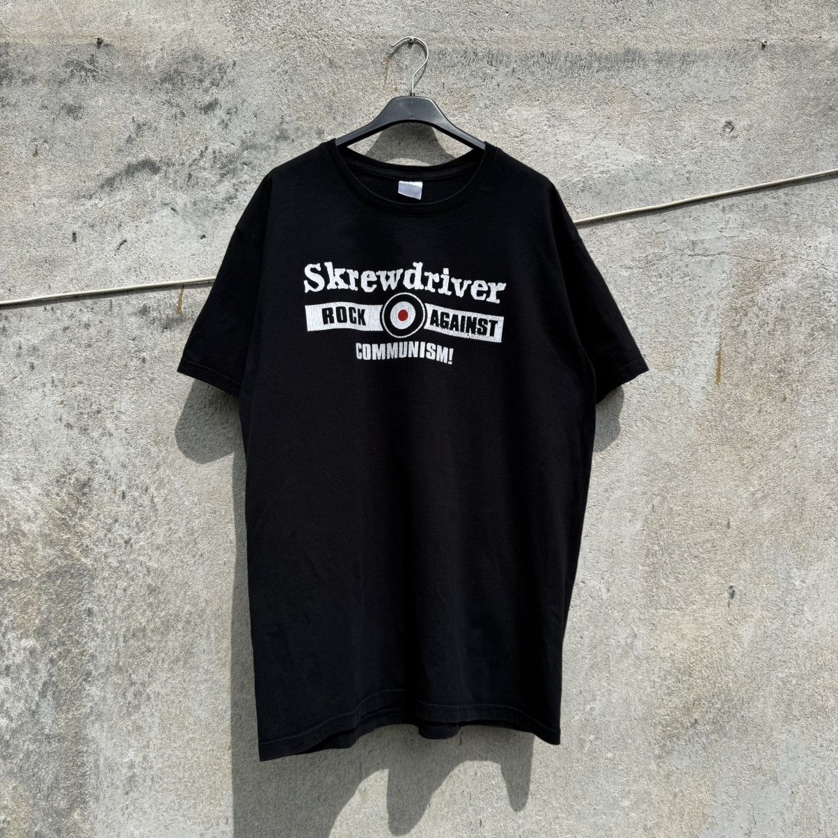 Band Tees Vintage Skrewdriver Rock Against Communism UK Punk Rock Band Size US L / EU 52-54 / 3 - 4 Thumbnail