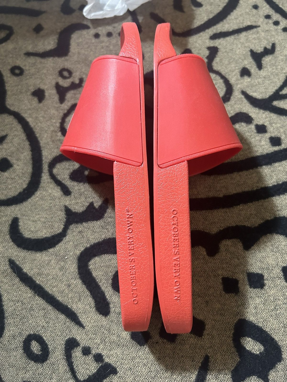 Drake 2021 Octobers Very Own Og Owl Red Slide Size US 9 / EU 42 - 6 Thumbnail