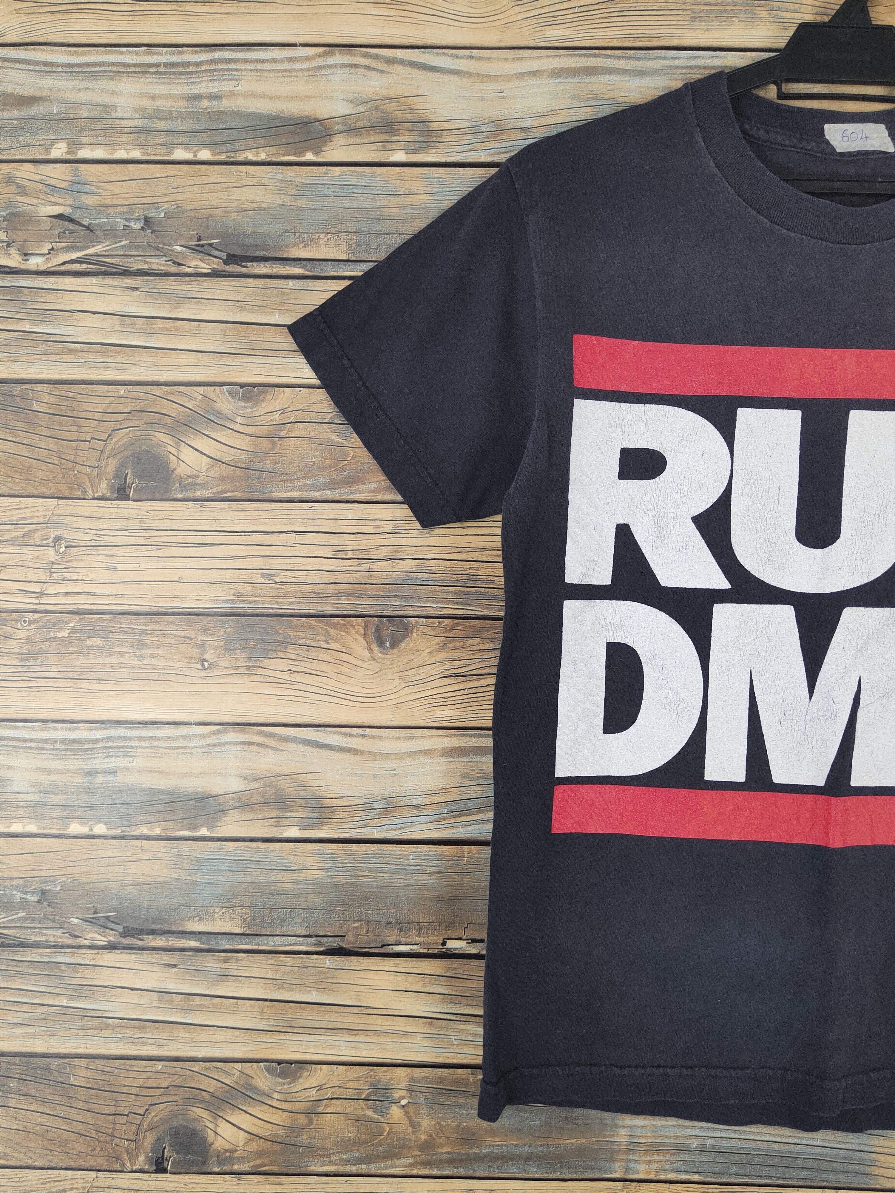Band Tees RUN DMC Black Faded Short Sleeve T-shirt #604 Size US S / EU 44-46 / 1 - 3 Thumbnail