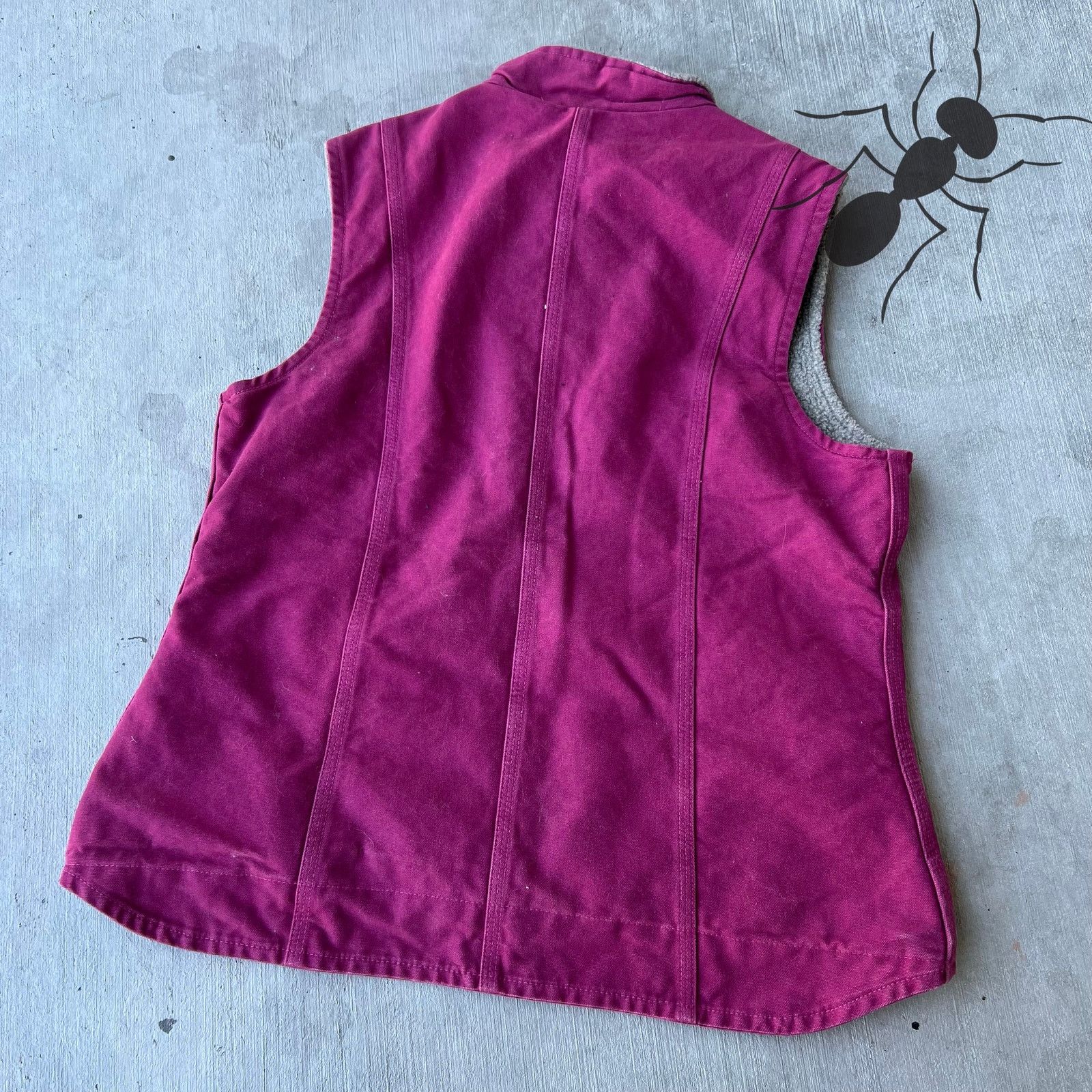 Carhartt × Vintage Carhartt WOMENS WV001 RBY pink work wear vest Size US L / EU 52-54 / 3 - 4 Thumbnail