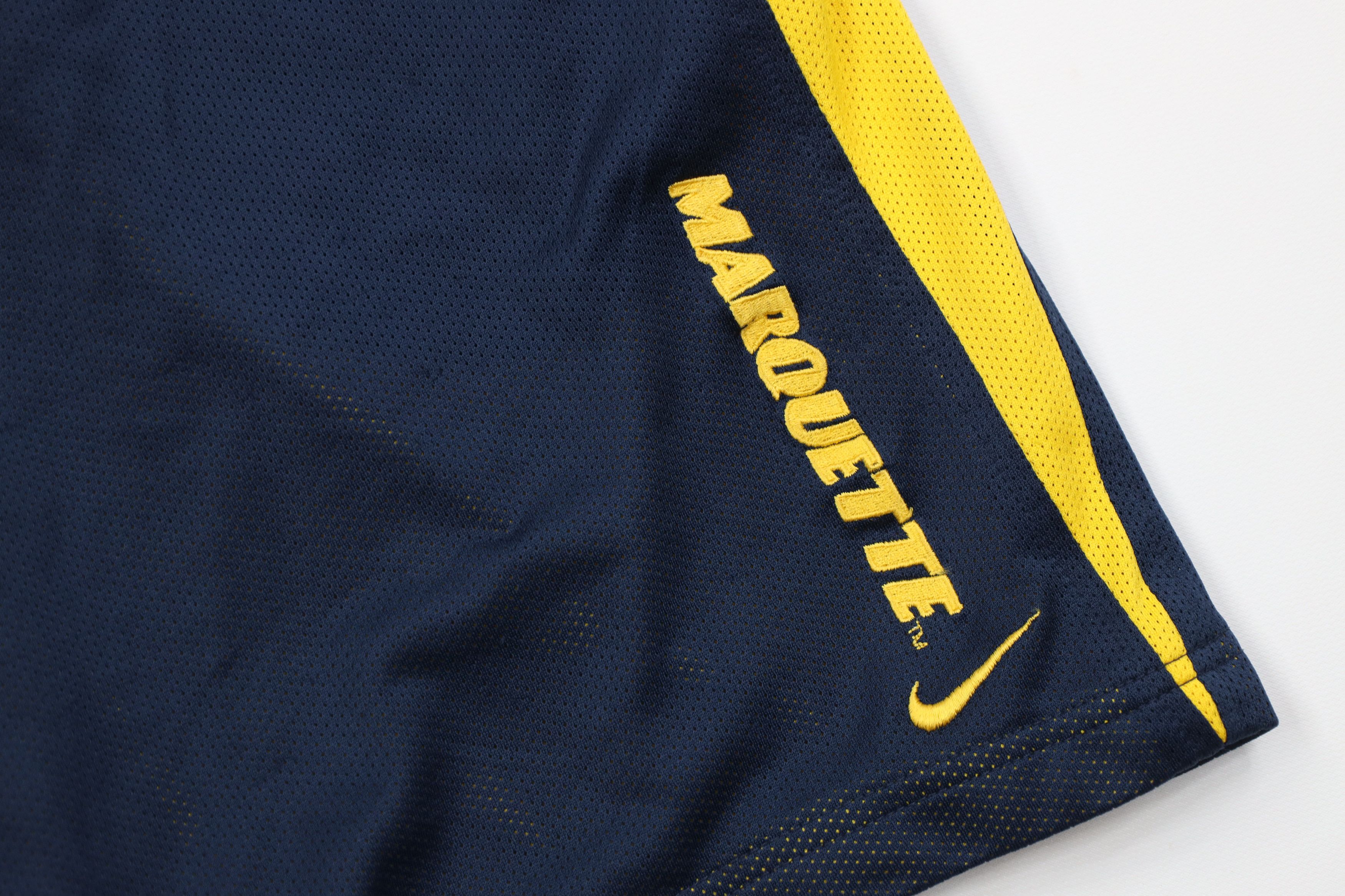 Nike Vintage Nike Swoosh Marquette University Mesh Shorts Blue Size US 32 / EU 48 - 5 Thumbnail