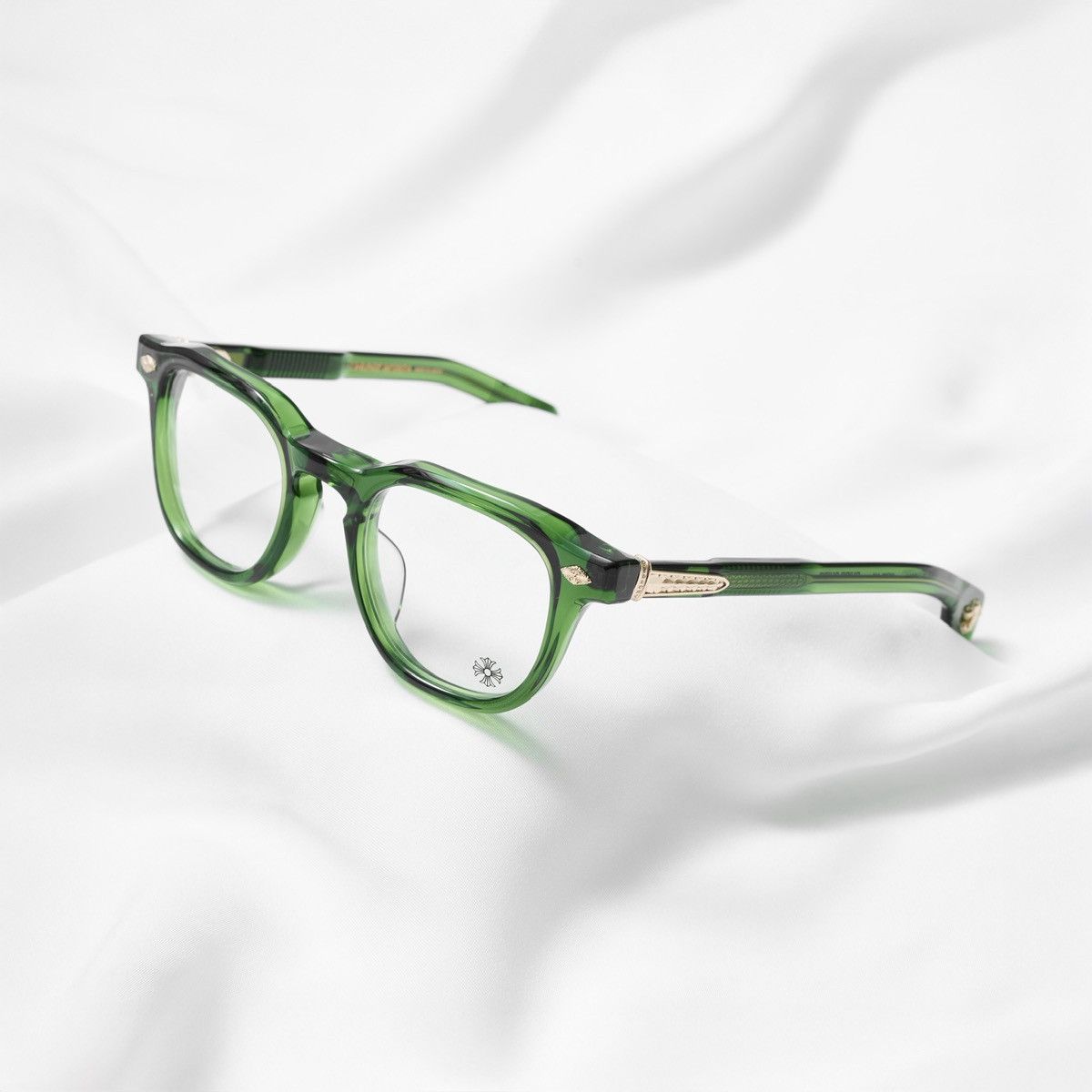 Chrome Hearts CHROME HEARTS CHIRP CHIRP DARK OLIVE GLASSES Size ONE SIZE - 1 Thumbnail