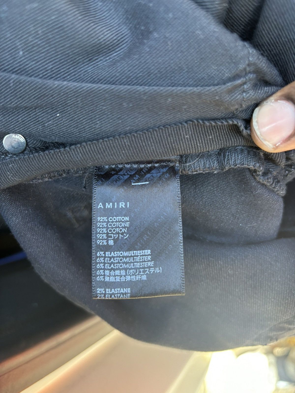 Amiri Amiri Watercolour logo-print skinny jeans Size US 31 - 7 Thumbnail