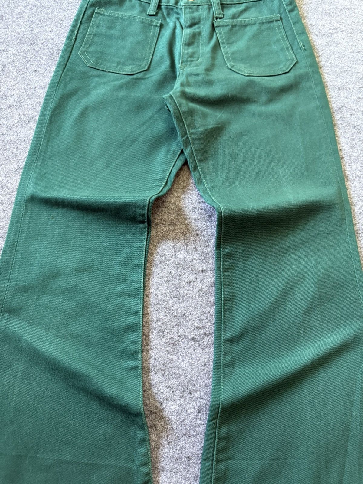 If Six Was Nine × Le Grande Bleu (L.G.B.) × Wrangler 70s 80s Wrangler Bell Bottom Flared Bootcut Jeans Size US 28 / EU 44 - 4 Thumbnail