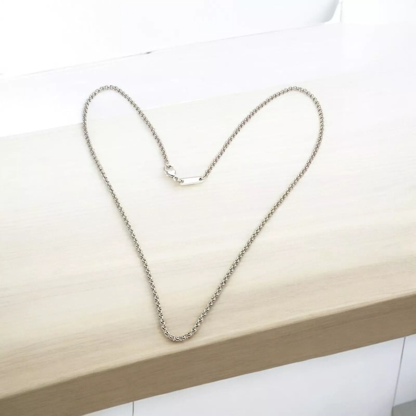 Chopard Chopard 18k White Gold Simple Chain Necklace 16.75" Size ONE SIZE - 2 Thumbnail