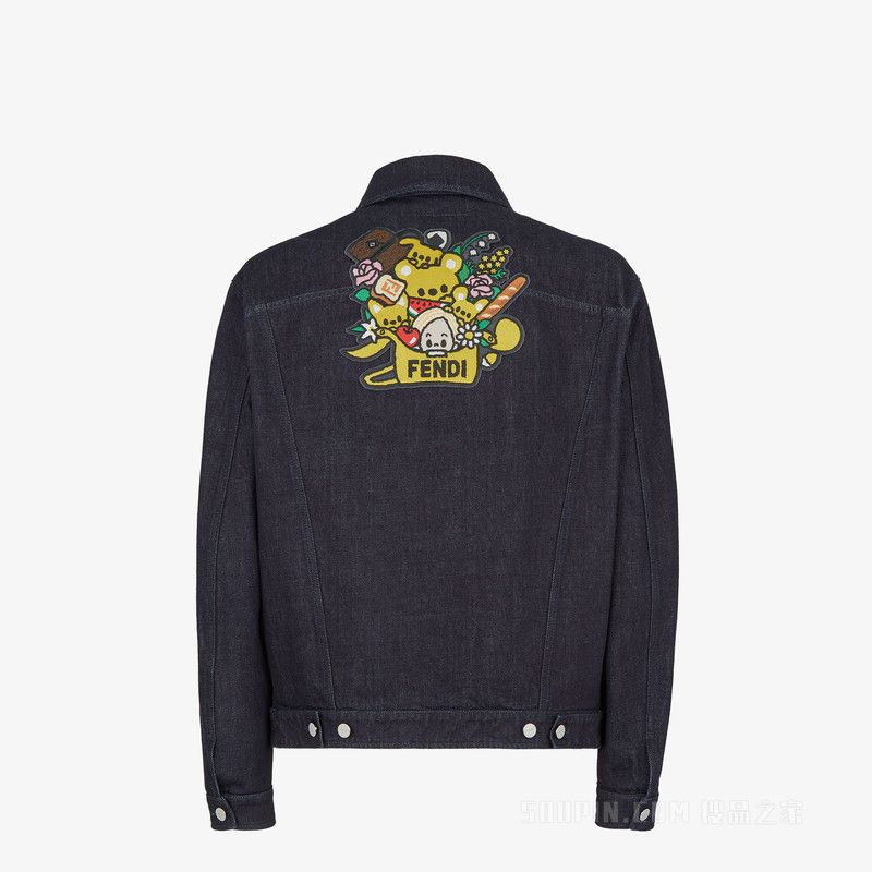 Fendi o1s1wg111125 Baguette Denim Jacket in Dark Blue Size US L / EU 52-54 / 3 - 2 Thumbnail