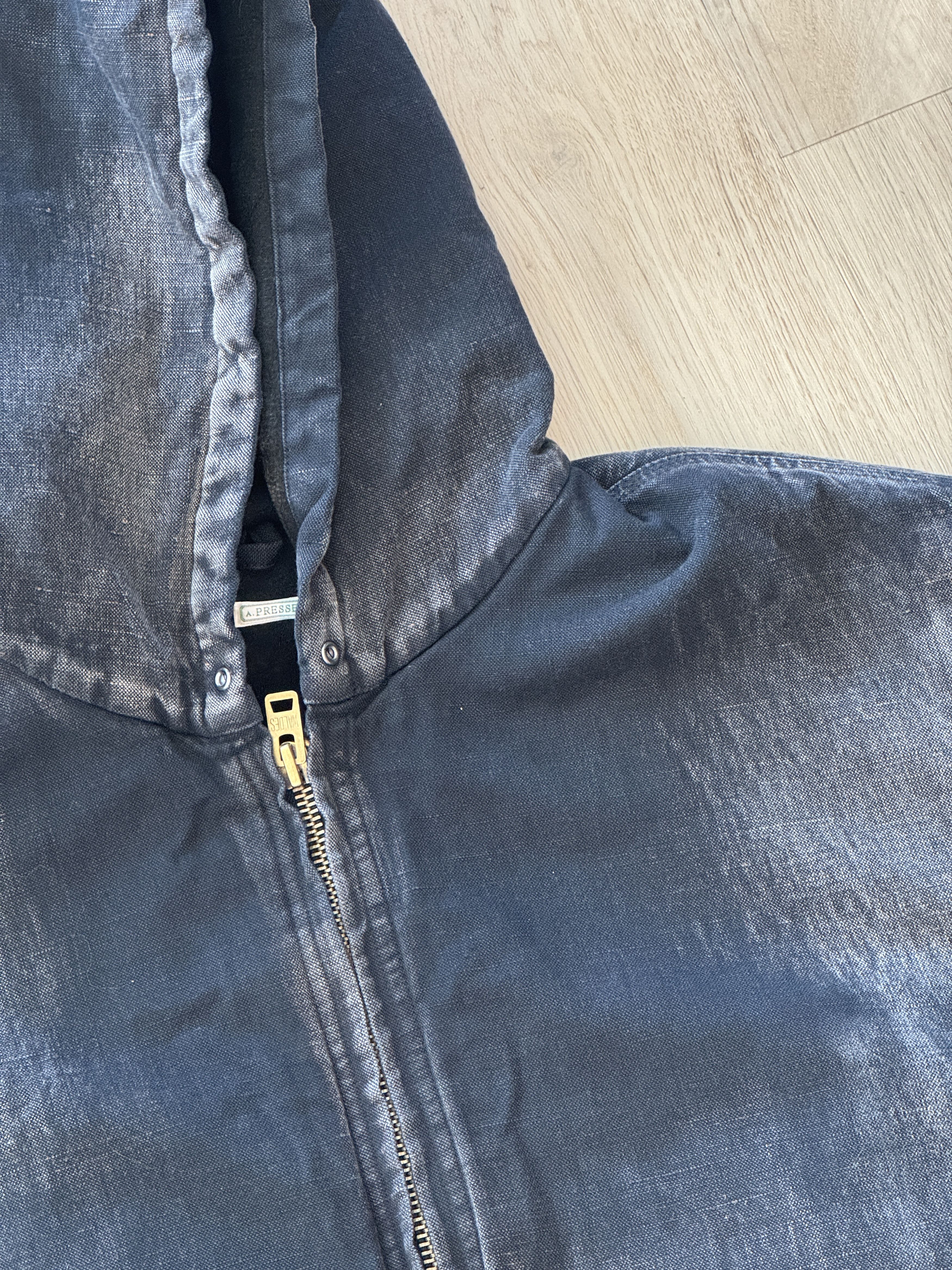 A.PRESSE A.PRESSE Silk-Linen Hooded Parka – Black - NWOT - Sz. 4 Size US XL / EU 56 / 4 - 3 Thumbnail