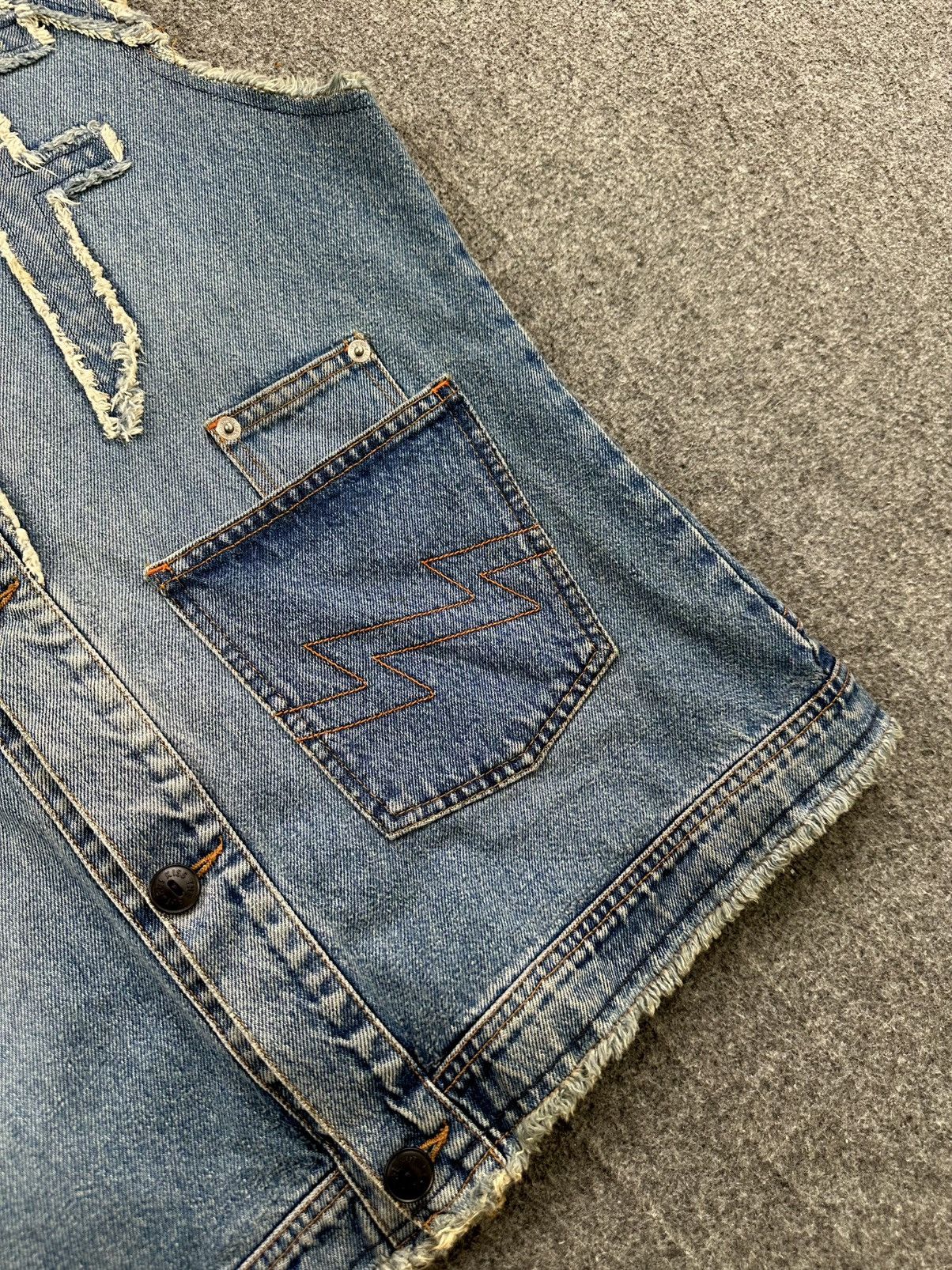 Walter Van Beirendonck Walter Van Beirendonck - W&LT 90’s Patchwork Denim KTF Vest Size US M / EU 48-50 / 2 - 5 Thumbnail