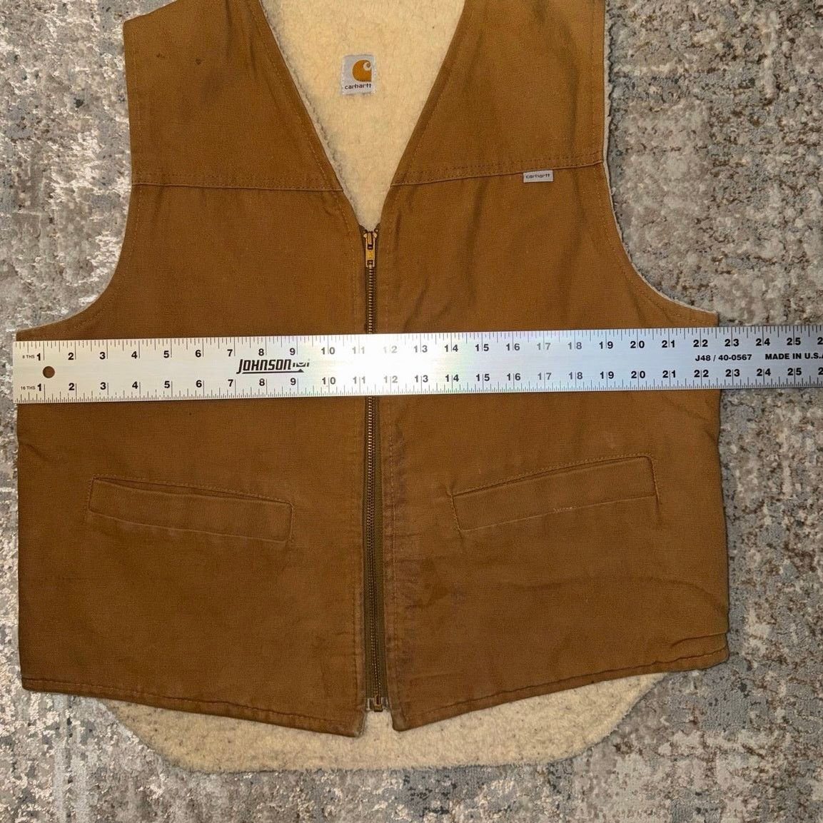 Carhartt Carhartt Vntg 80s Fleece Lined Duck Brown 6SV Vest Mens L Size L / US 10 / IT 46 - 7 Thumbnail