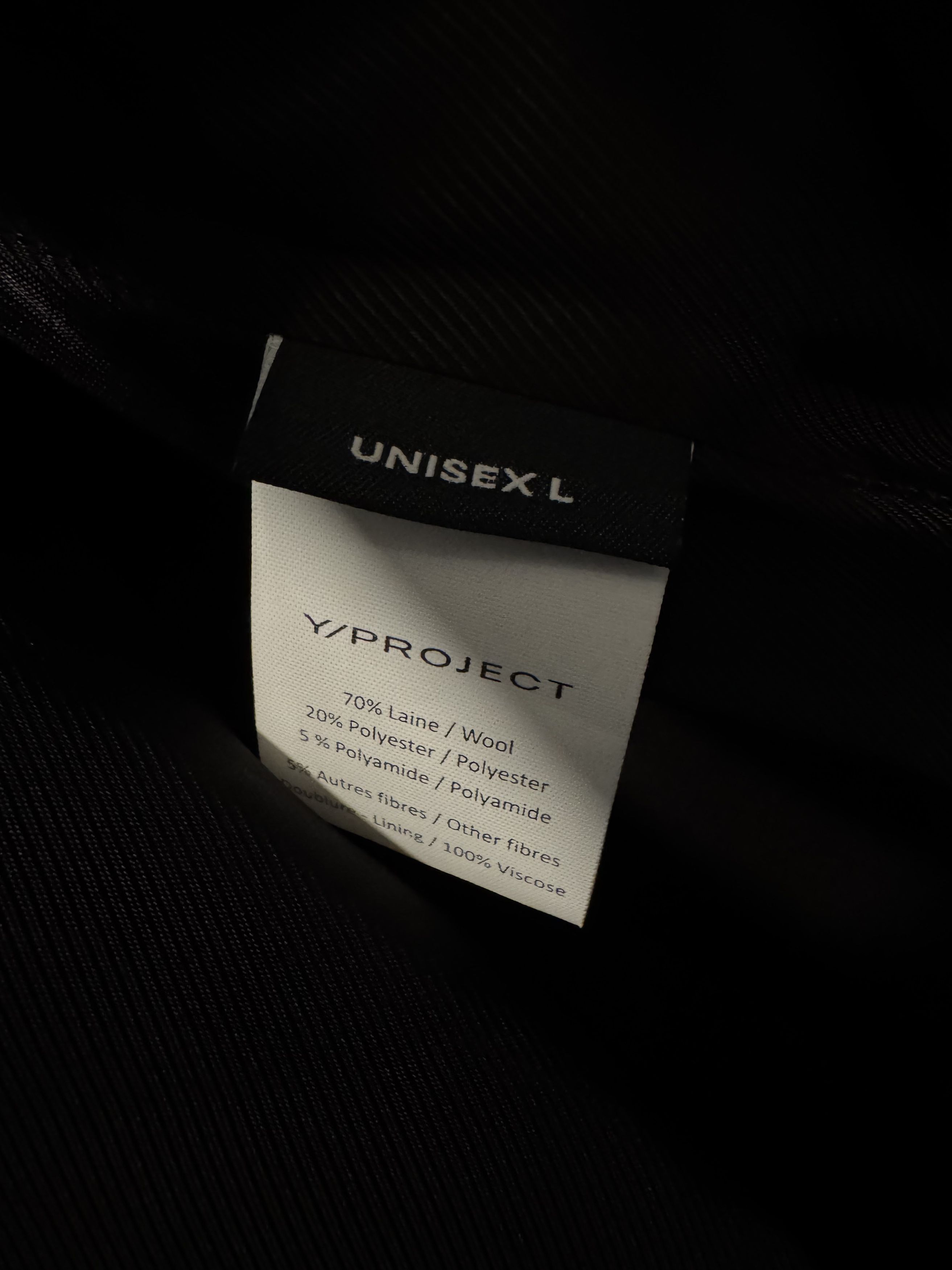 Y/Project FW23 Brushed Wool Y Belt Coat - Size L Size US L / EU 52-54 / 3 - 4 Thumbnail