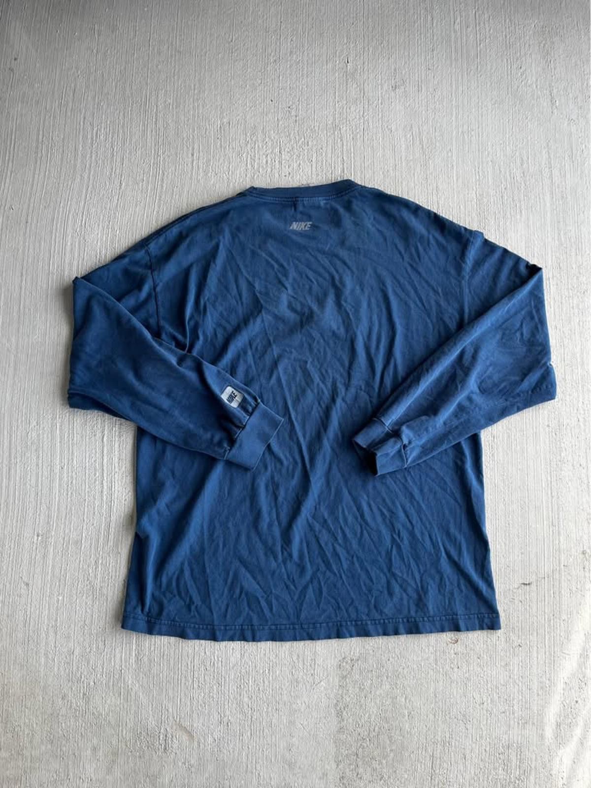 Nike Men’s Y2K Gray Tag Nike Swoosh Blue Long Sleeve Size XL Size ONE SIZE - 4 Thumbnail