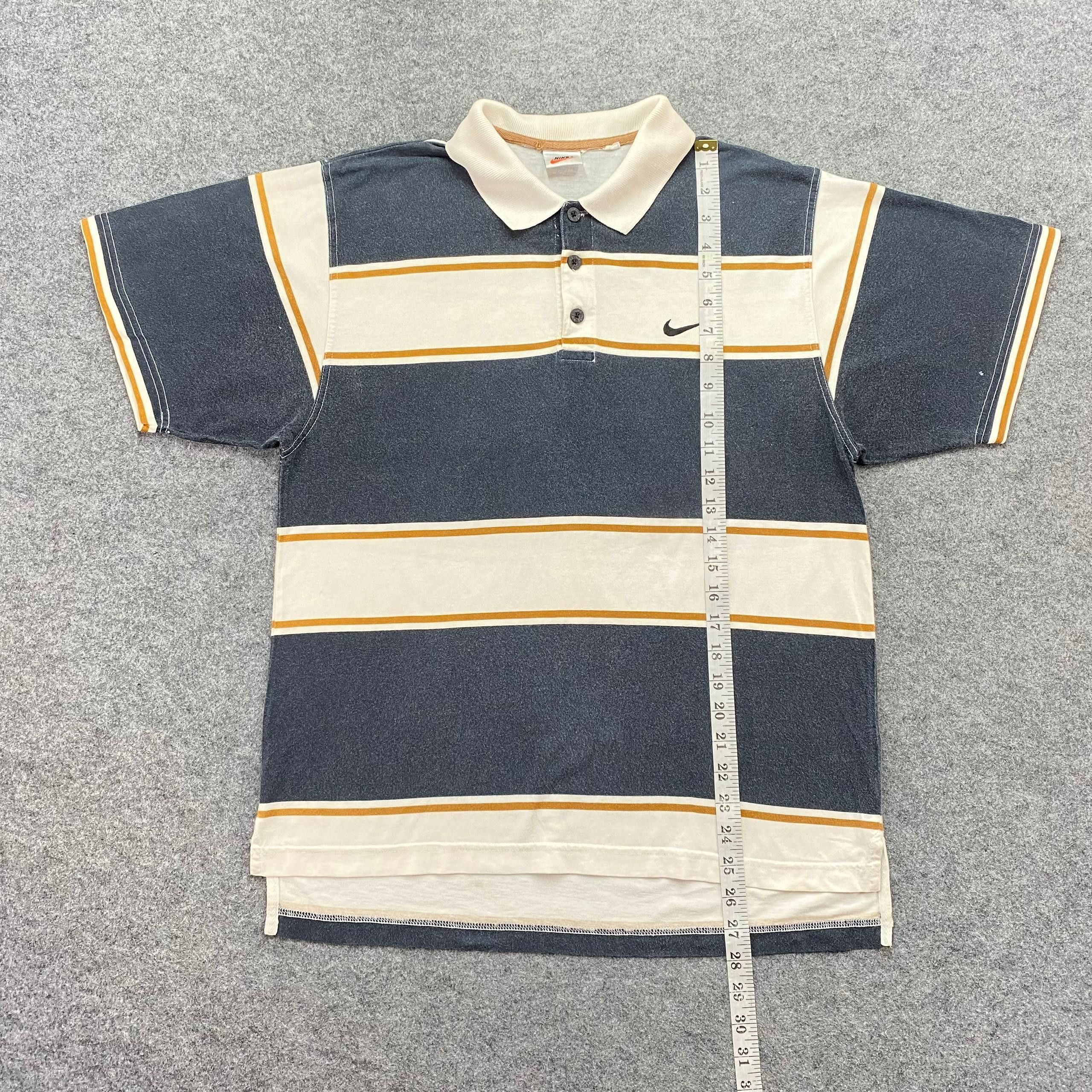 Nike Vintage Nike Stripe Polo Shirt Size US M / EU 48-50 / 2 - 5 Thumbnail