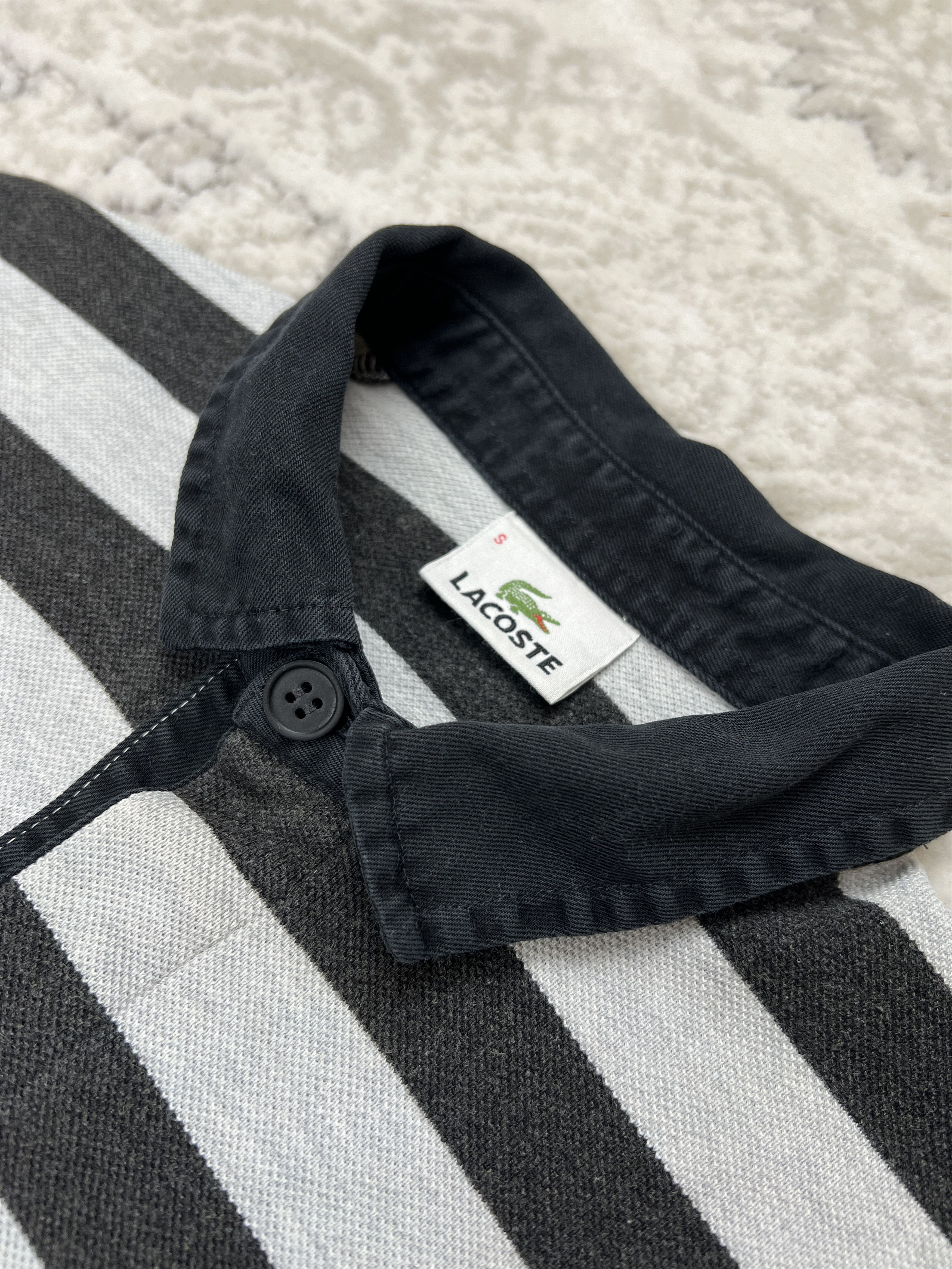 Lacoste Lacoste Striped Long Sleeve Polo Shirt Devanlay Era S Size US S / EU 44-46 / 1 - 4 Thumbnail