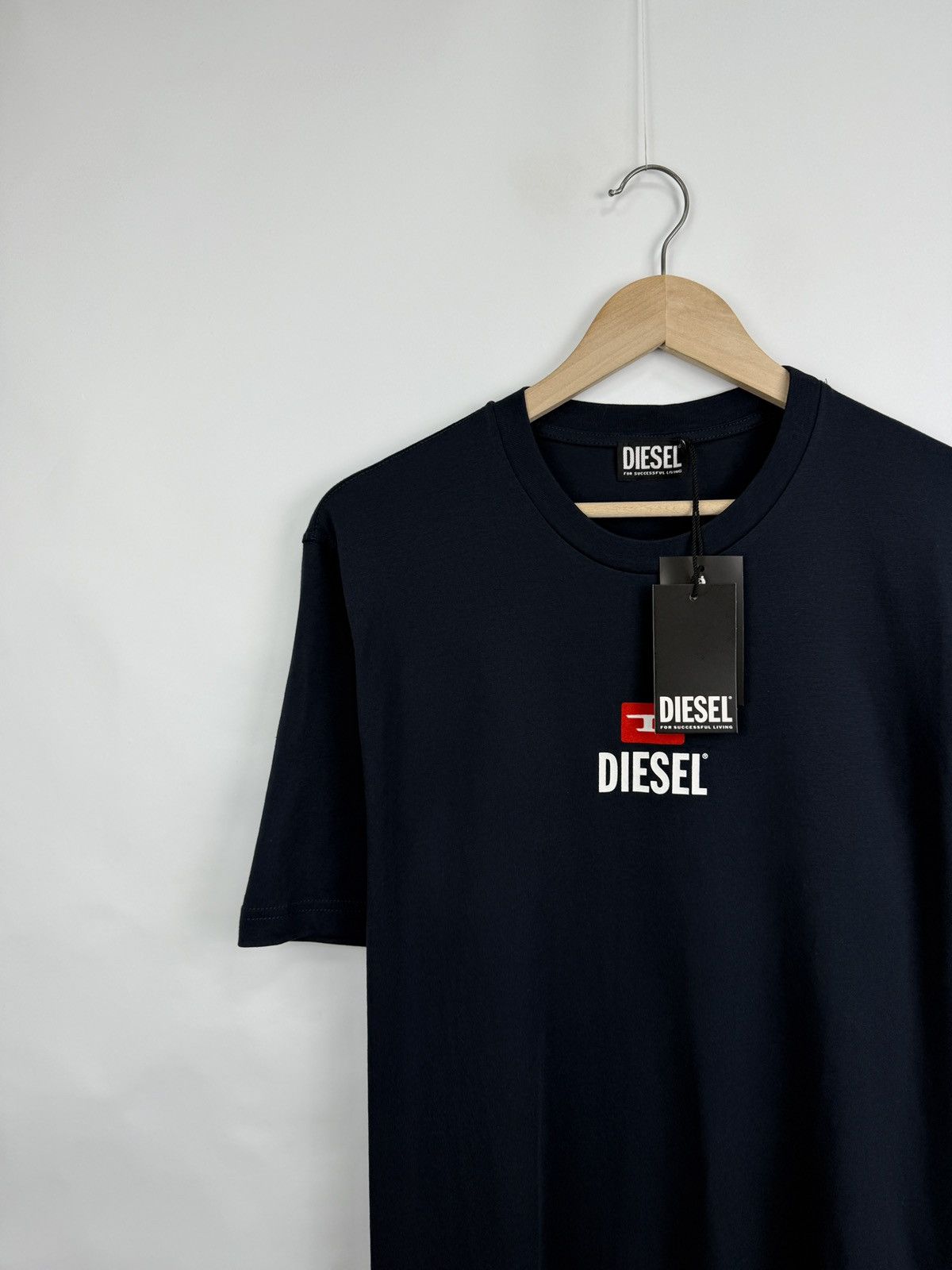 Diesel 🇺🇸❗️NEW Diesel Velour Logo For Successful Living Classic Tee Size US XL / EU 56 / 4 - 2 Thumbnail
