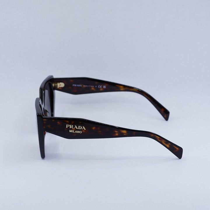 Prada Prada PR15WS 24B40L Sunglasses Dark Havana/Black Square Size ONE SIZE - 9 Thumbnail