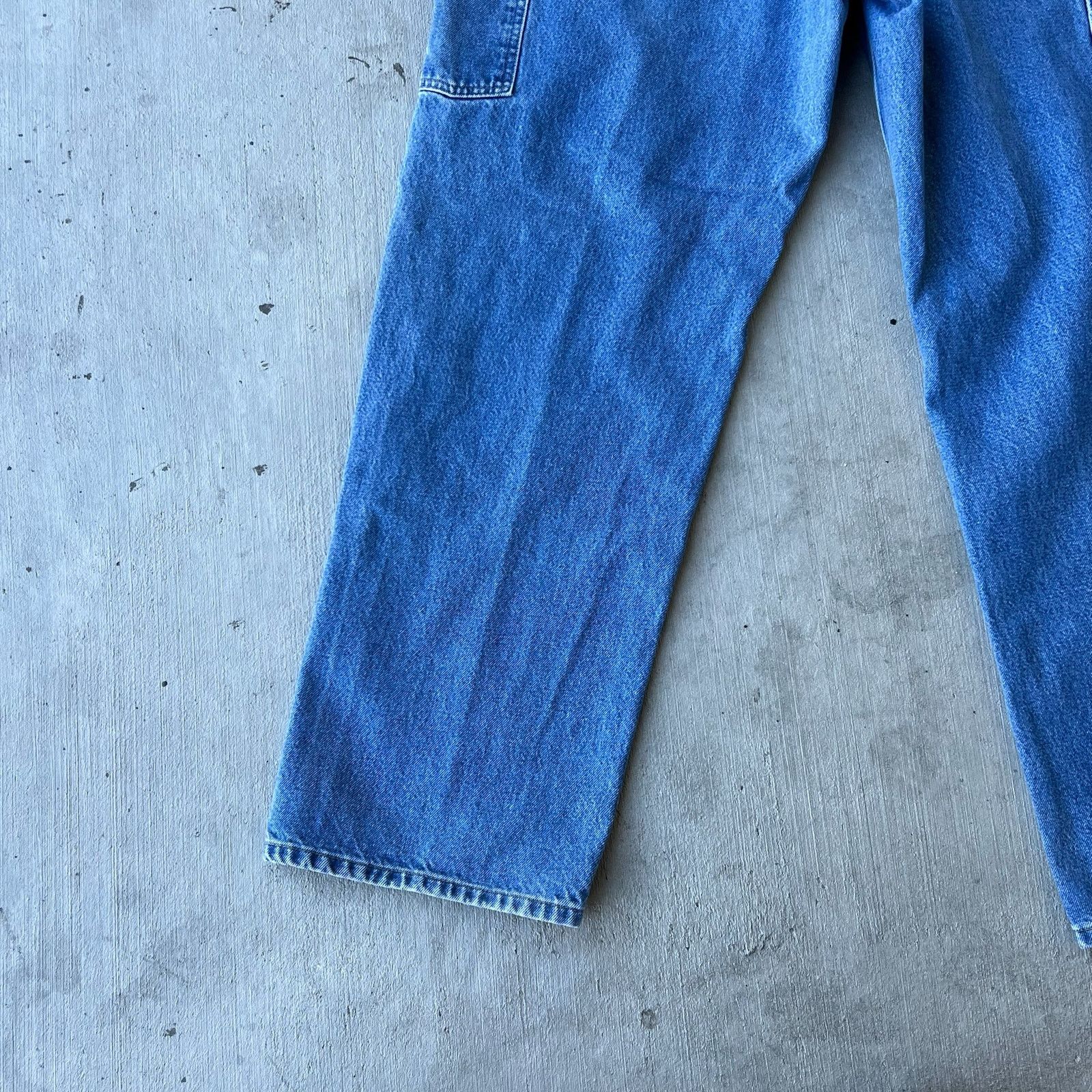 Carhartt × Vintage Carhartt denim blue jeans double knee work carpenter pants Size US 36 / EU 52 - 10 Thumbnail