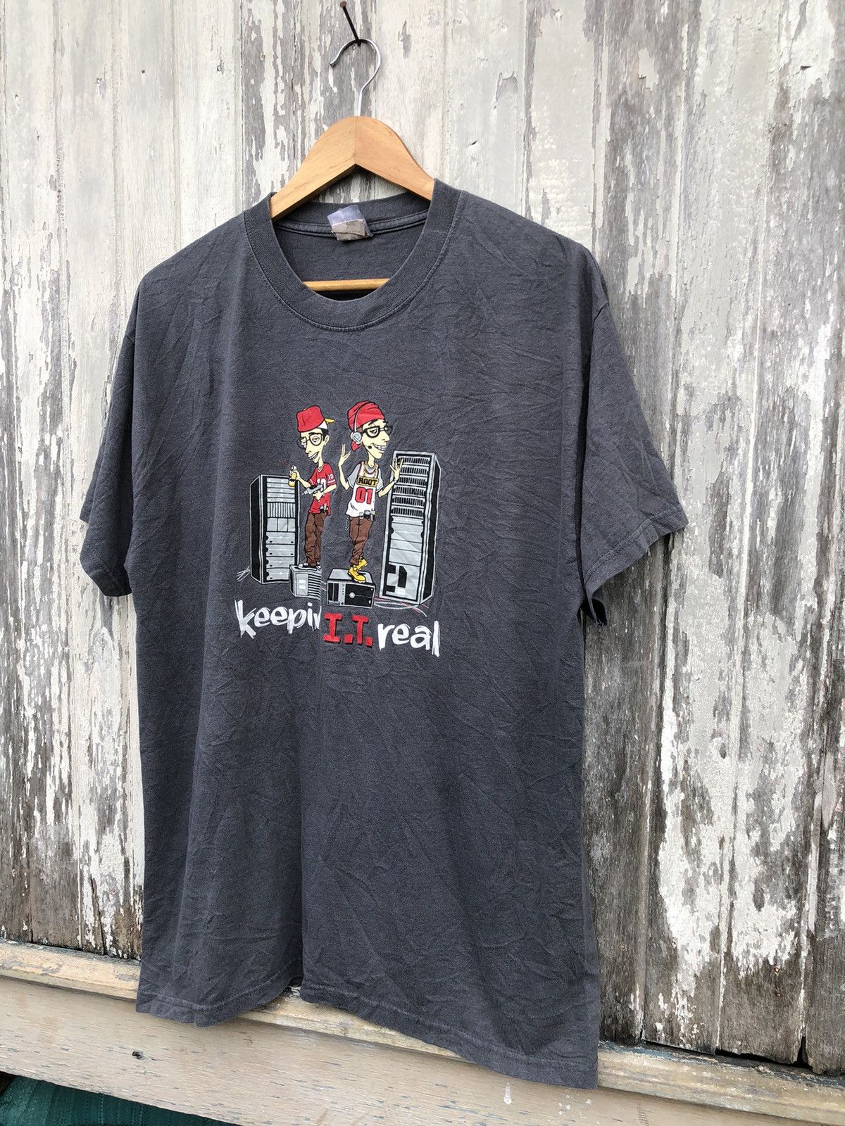 Japanese Brand × Vintage Vintage Y2K Keepin I.T Real Cartoons Tshirt Size US L / EU 52-54 / 3 - 5 Thumbnail
