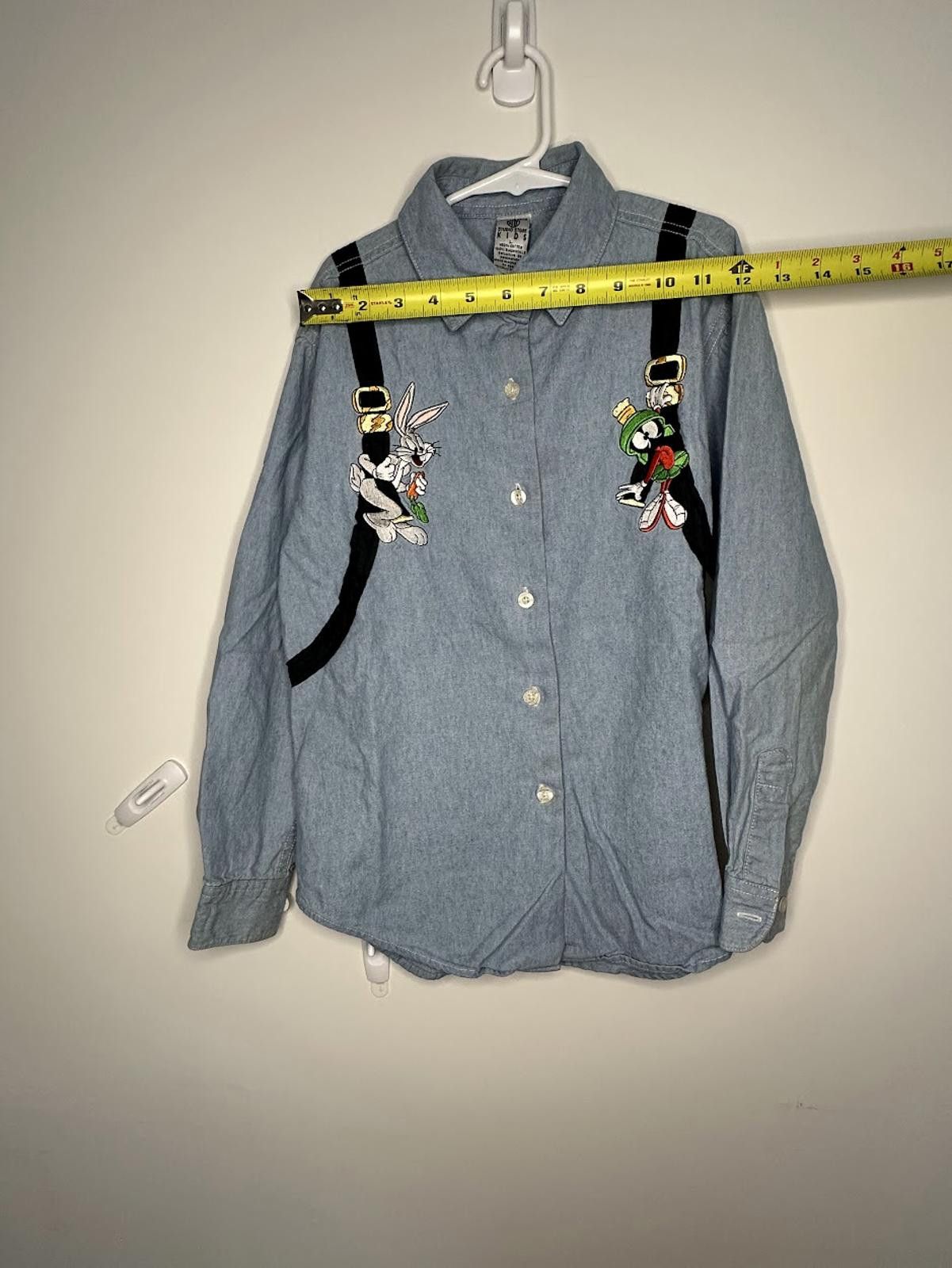 Warner Bros Warner Bros. Kids Denim Button Down - Sz. L Size US L / EU 52-54 / 3 - 5 Thumbnail