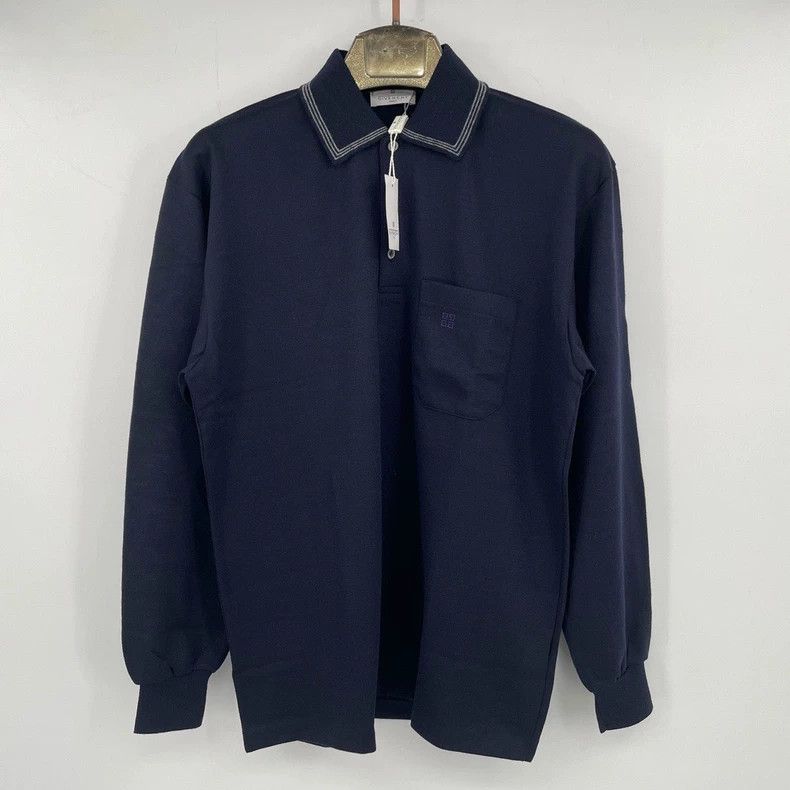 Givenchy Givenchy Four-Panel Embroidered Pocket Knit Long Sleeve Po Size US L / EU 52-54 / 3 - 1 Thumbnail