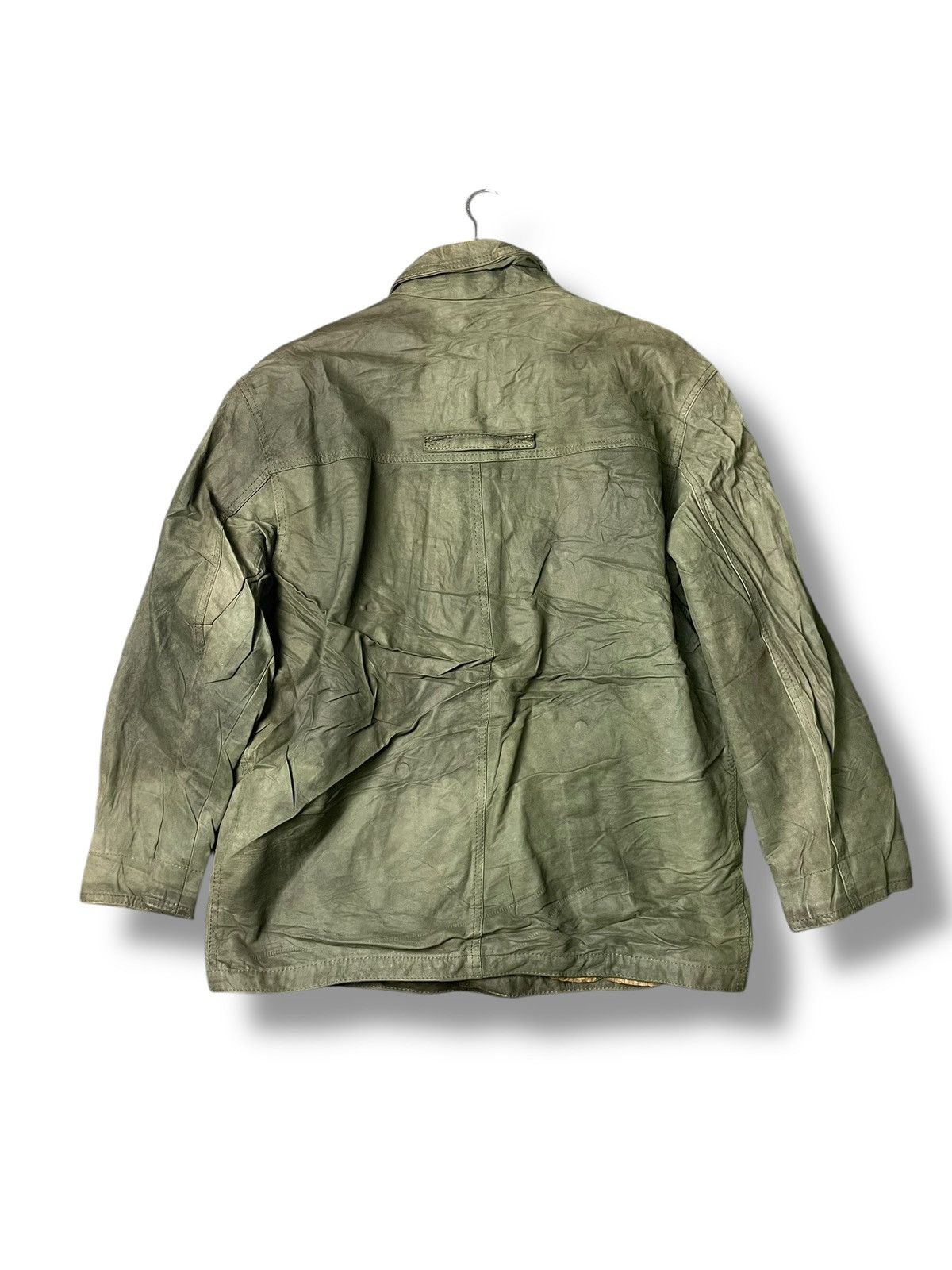 Vintage New Yorker Brand Wax Leather Jacket (64) Size US M / EU 48-50 / 2 - 9 Thumbnail