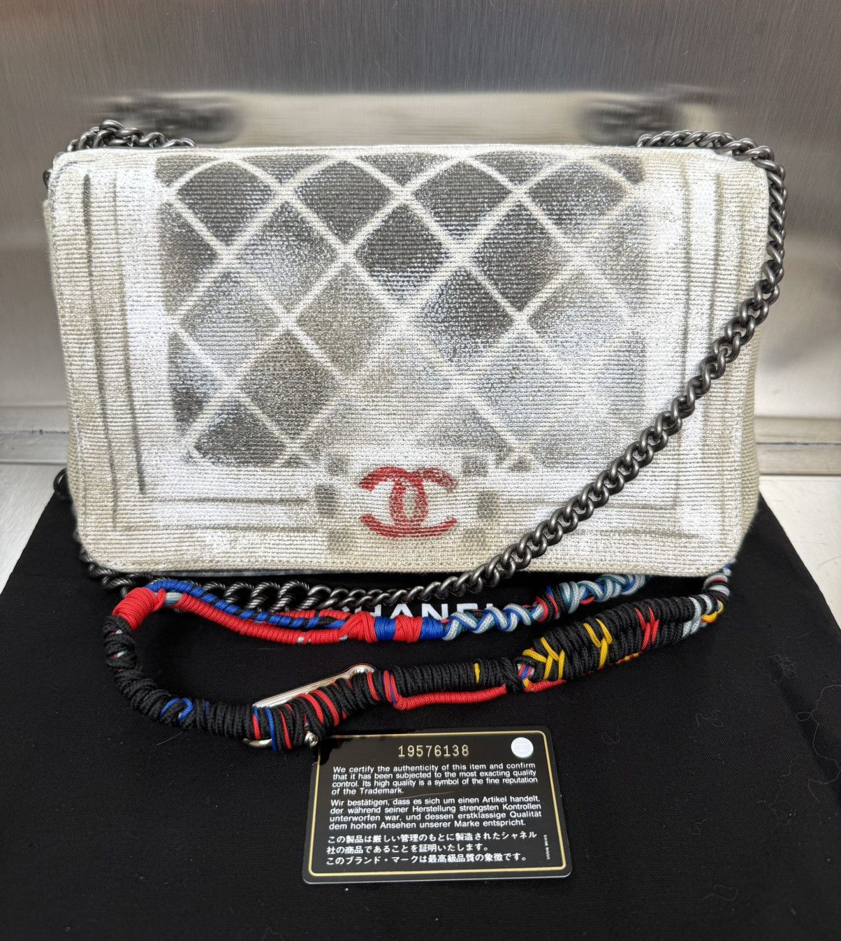 Chanel Chanel 2014 Oh My Boy Graffiti Art School Classic Flap Size ONE SIZE - 3 Thumbnail