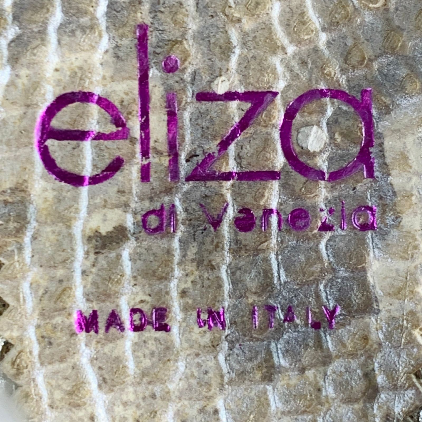 Other ELIZA Size 6 Beige Leather Embellishment Platform Sandals Size US 6 / IT 36 - 7 Thumbnail
