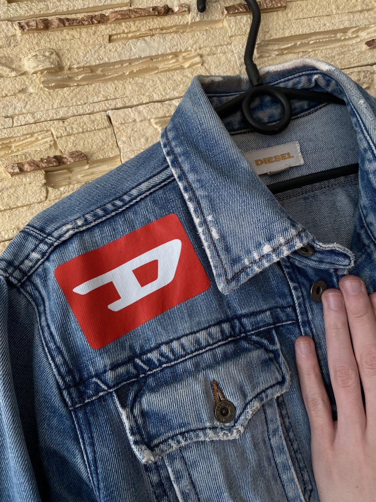 Diesel Diesel Vintage D Logo Denim Jacket Size US L / EU 52-54 / 3 - 8 Thumbnail