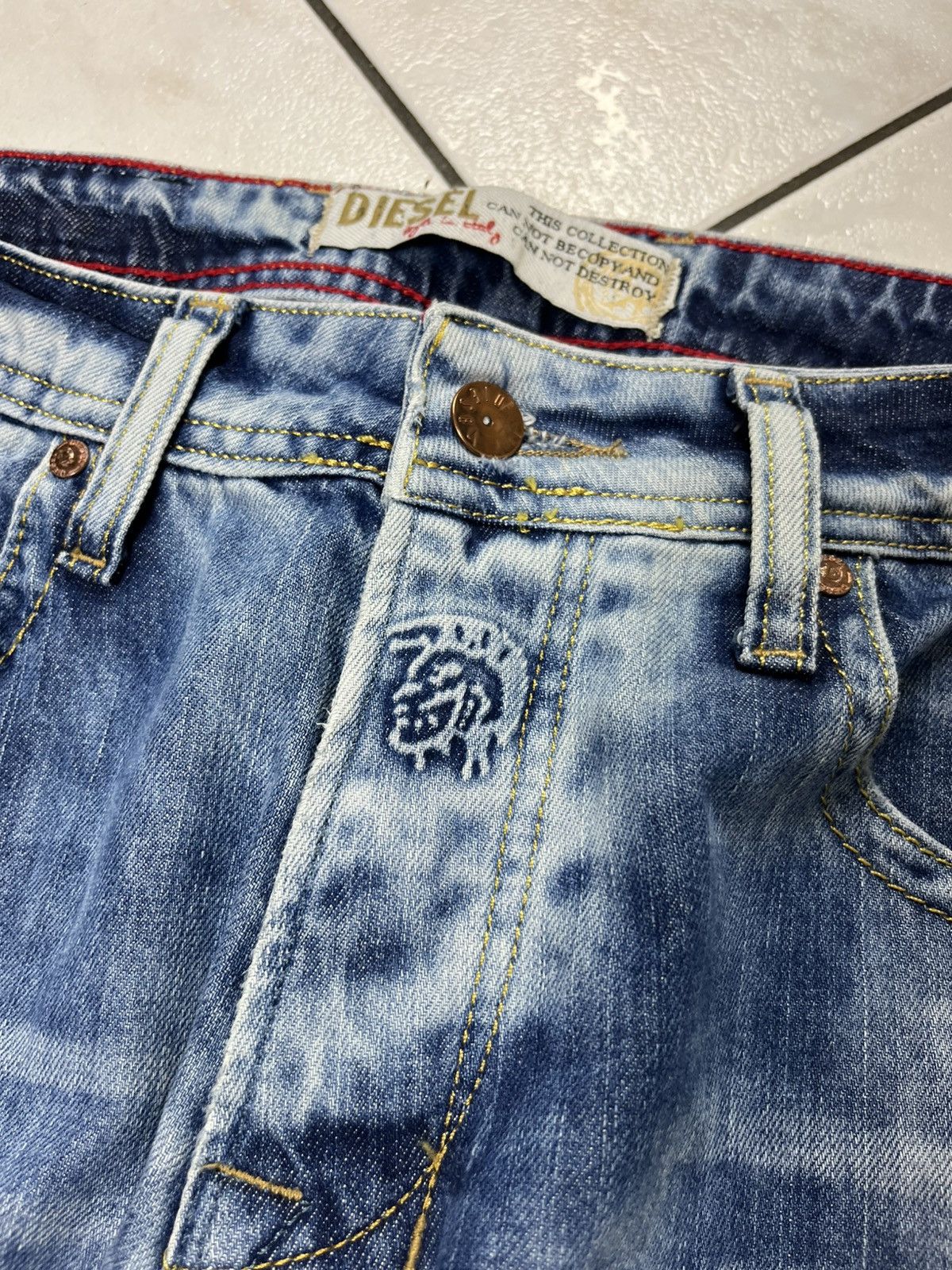 Diesel × Vintage Vintage Diesel safado distressed denim y2k washed jeans pant Size US 34 / EU 50 - 9 Thumbnail