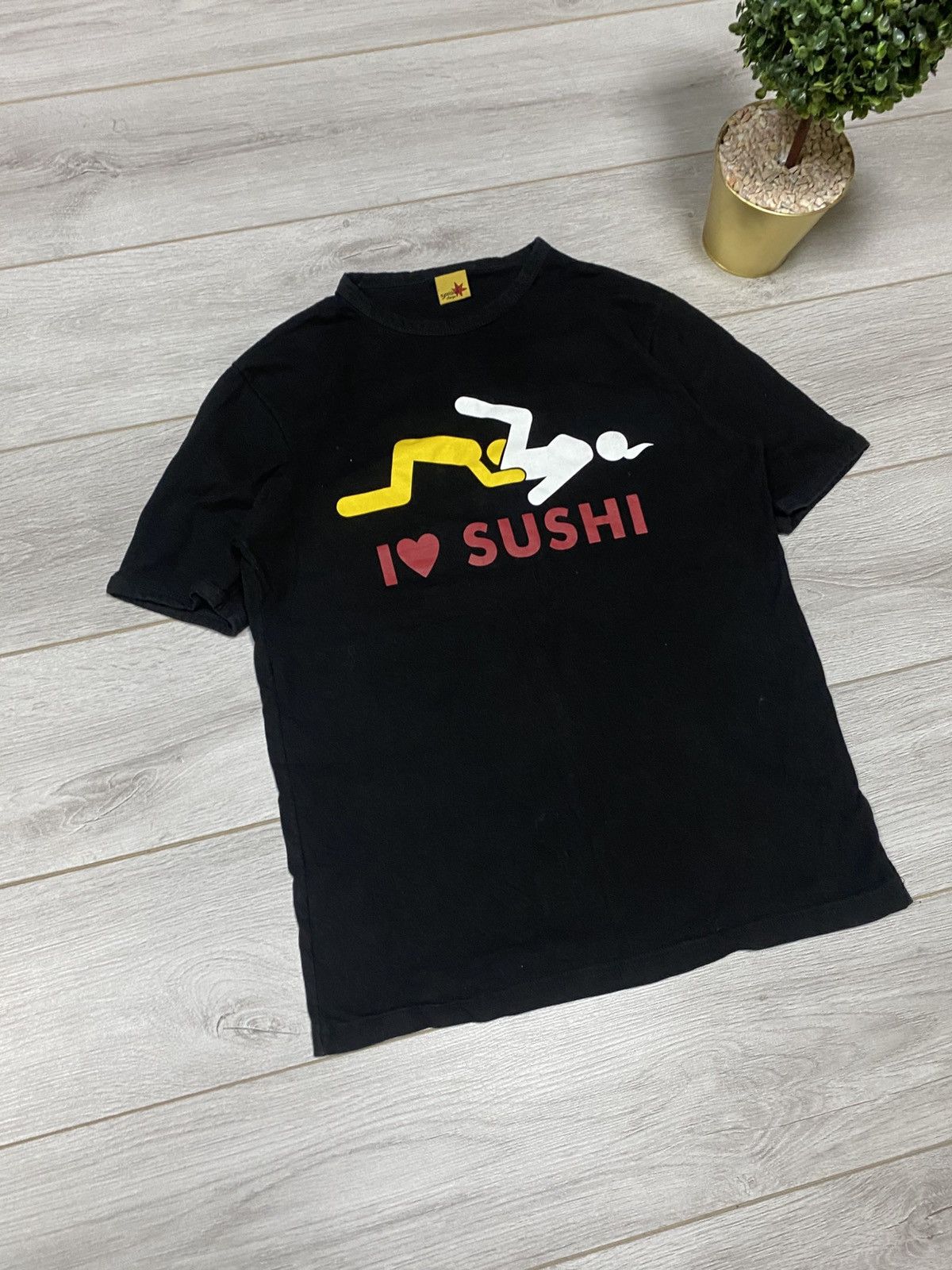 Vintage I love ❤️ sushi yume vintage t-shirt Size US XL / EU 56 / 4 - 4 Thumbnail