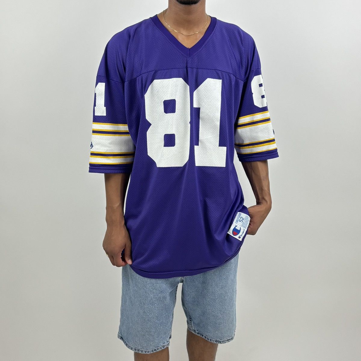 Champion × NFL × Vintage vintage 90s CHAMPION NFL MINNESOTA VIKINGS jersey Size US L / EU 52-54 / 3 - 1 Thumbnail