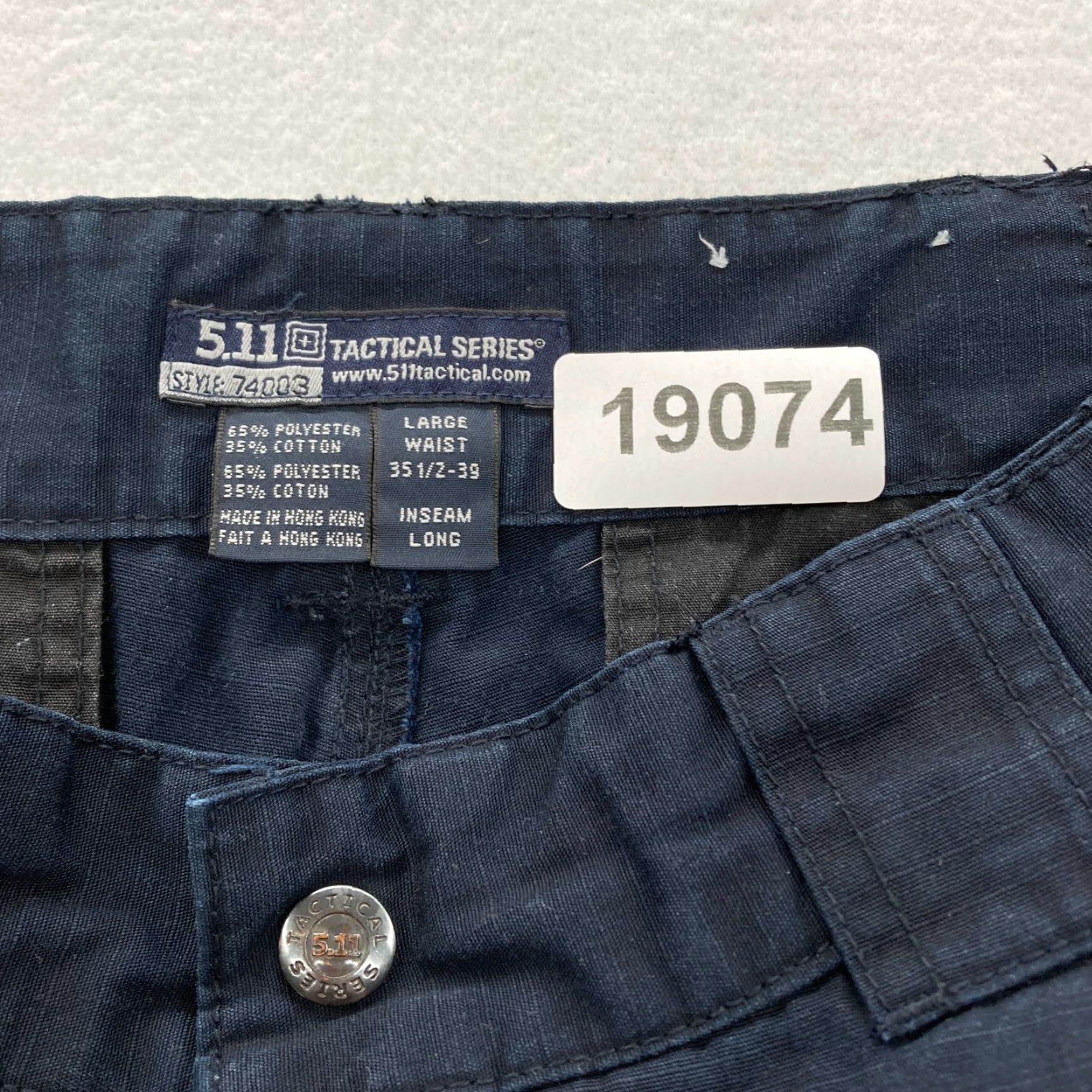 Vintage 5.11 Tactical TDU Ripstop Pants Mens Large Dark Navy Blue Double Knee Cargo Size US 33 - 5 Thumbnail