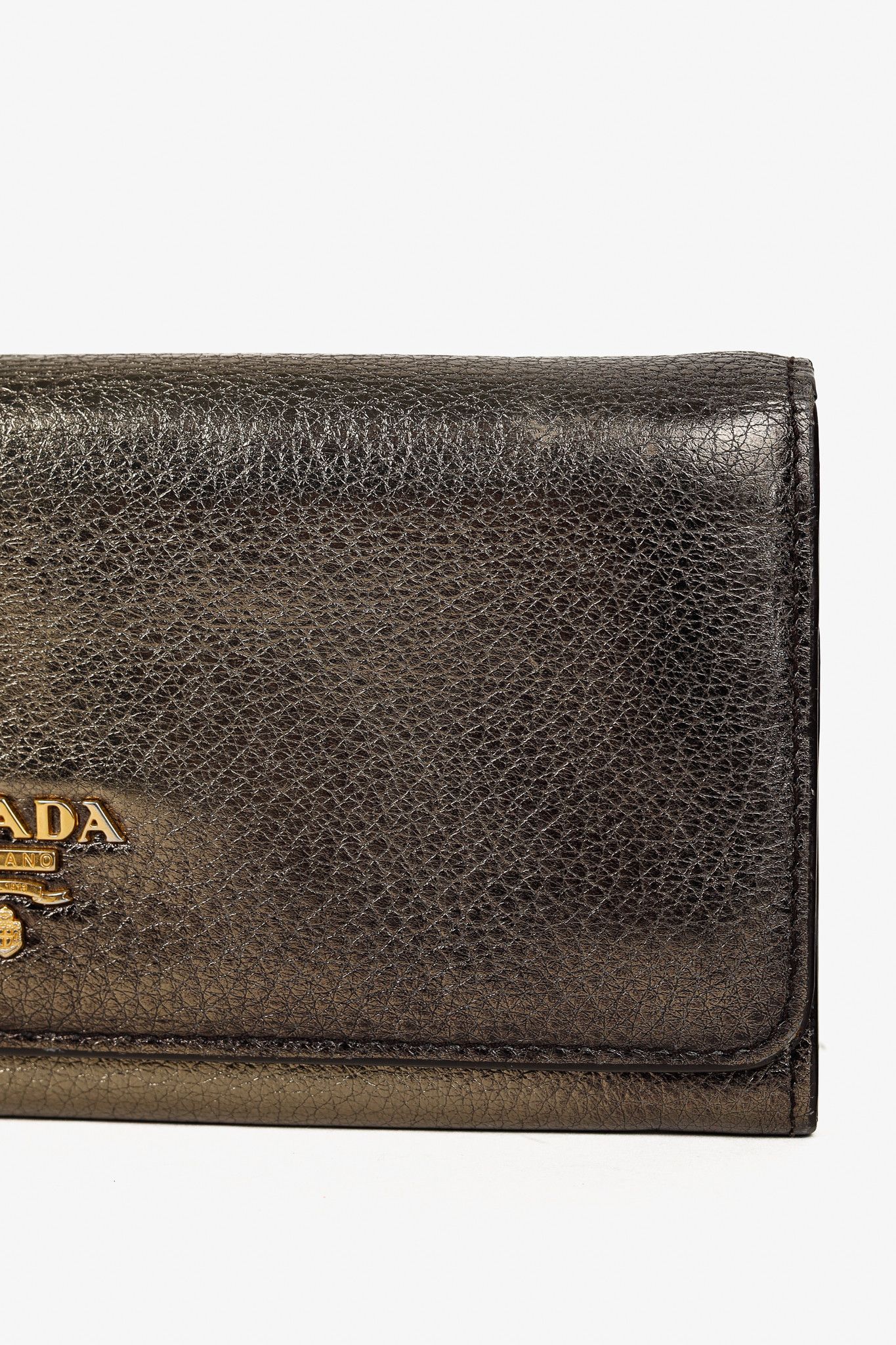 Prada Prada Piombo Vitello Daino Antik Leather Wallet Size ONE SIZE - 5 Thumbnail