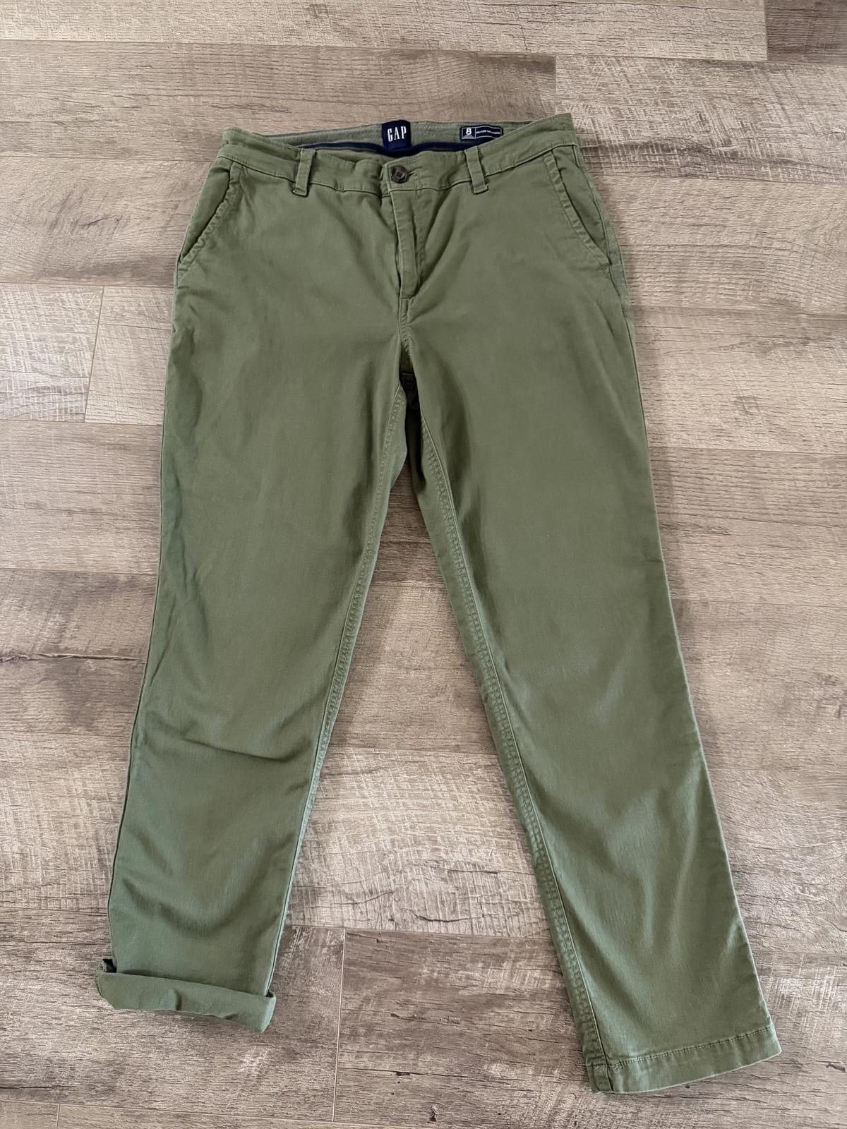 Gap GAP Olive Green Chino Pants Size 8 Size 30" / US 8 / IT 44 - 1 Thumbnail