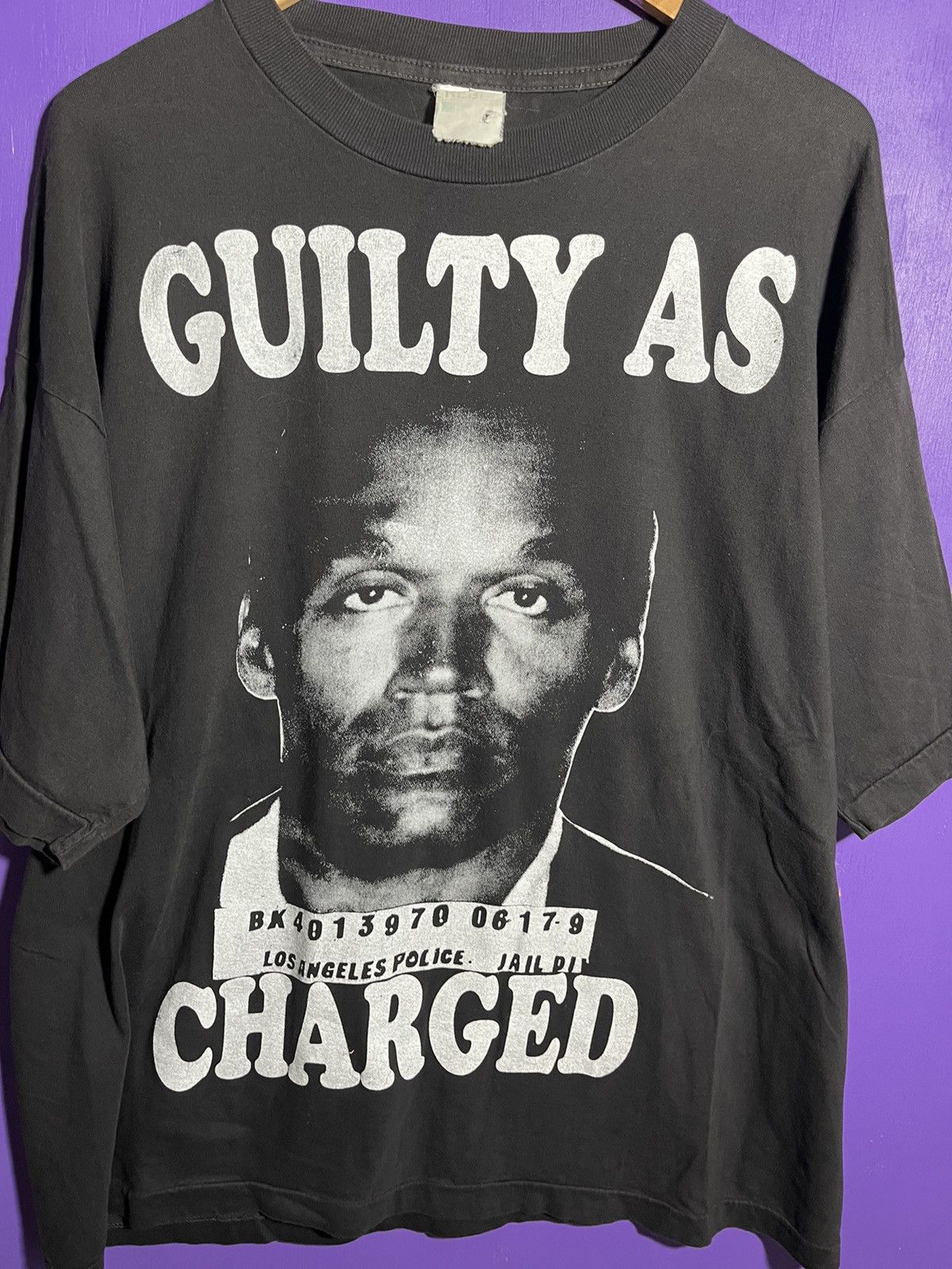 Rap Tees × Vintage Vintage 90s Guilty as charged OJ Simpson t-shirt Size US XL / EU 56 / 4 - 3 Thumbnail