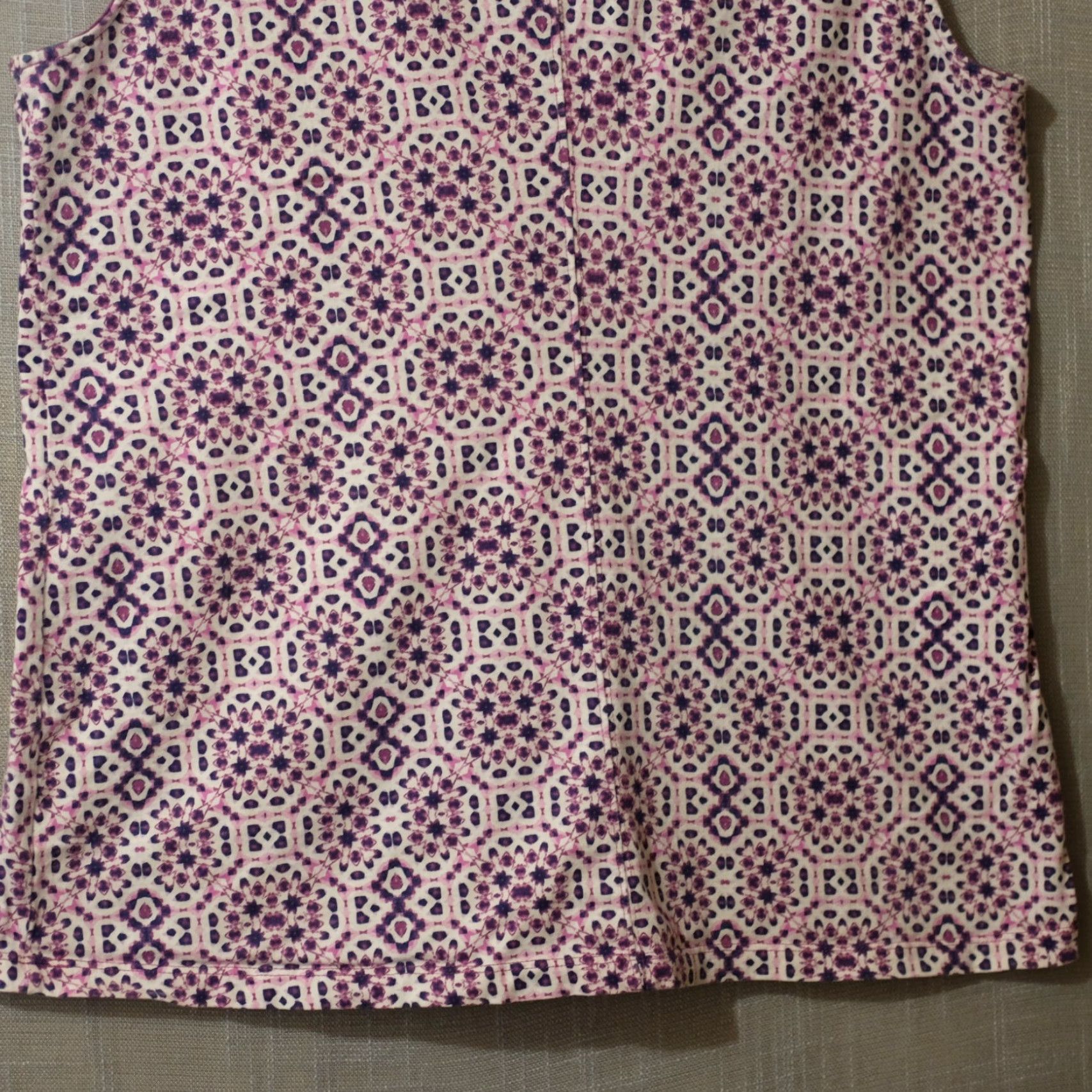 Vintage St. John's Bay Twist Knot Front Tank Top Sleeveless Purple/White Womens XL Size XL / US 12-14 / IT 48-50 - 6 Thumbnail