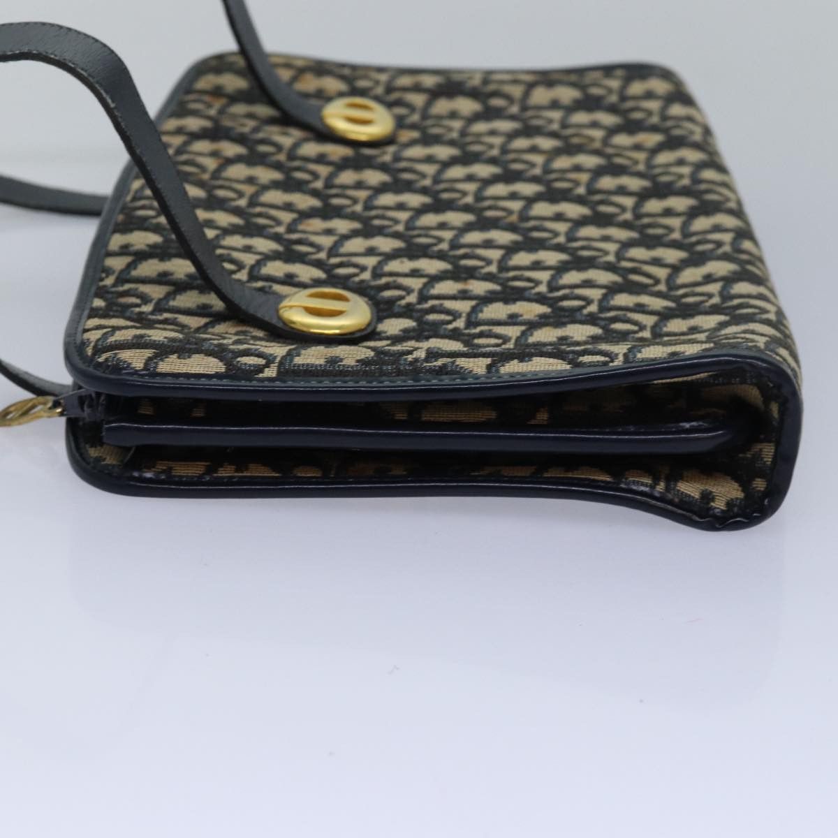 Dior DIOR Trotter Canvas Hand Bag Canvas Navy Size ONE SIZE - 4 Thumbnail