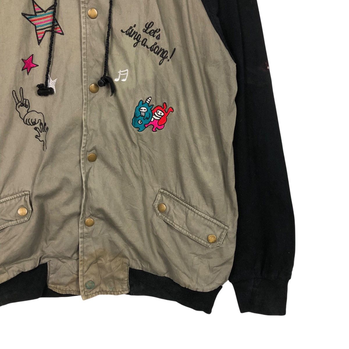 Japanese Brand × Vintage 📌Vintage Bomber Jacket Hoodie Scolar Big Logo Size US M / EU 48-50 / 2 - 6 Thumbnail
