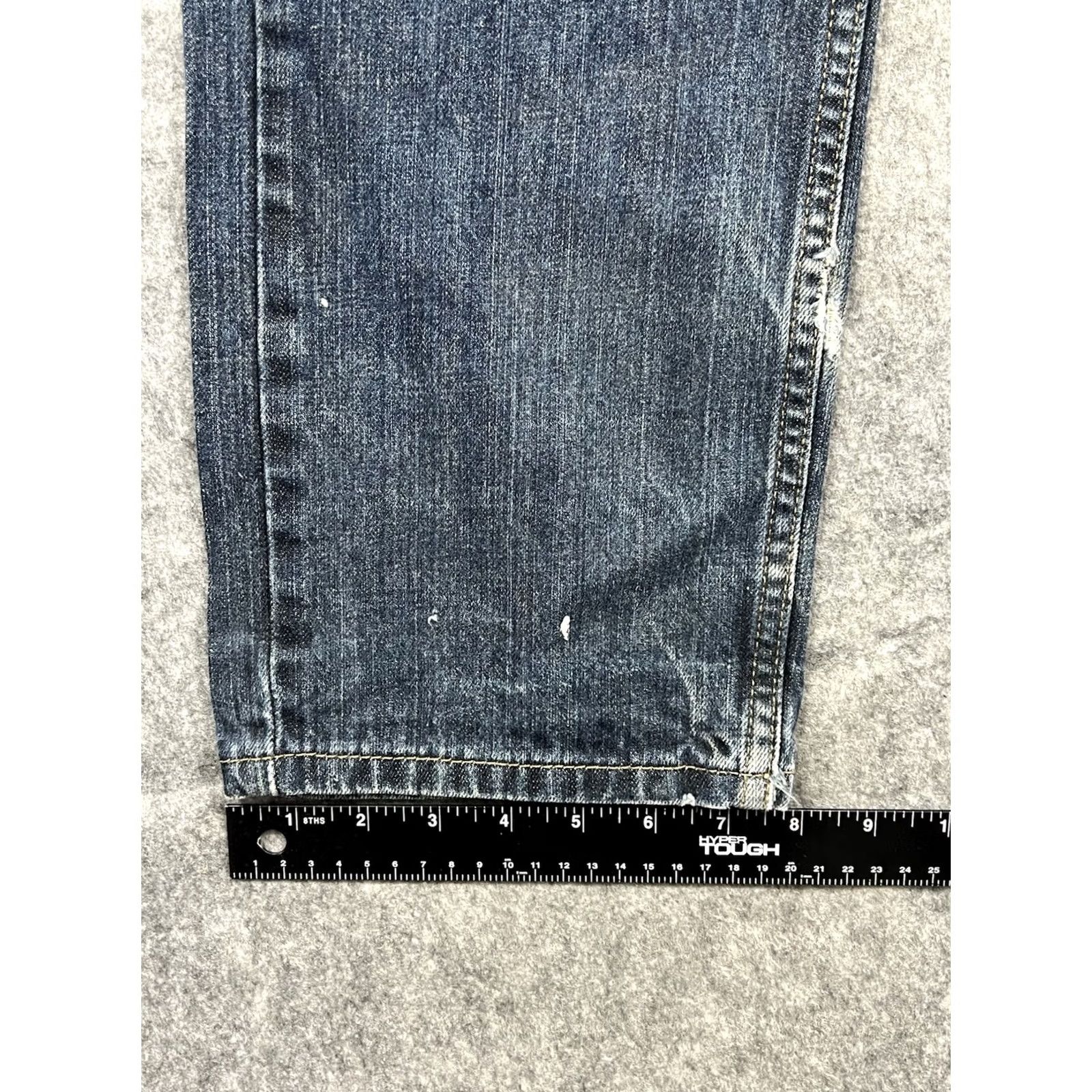 Levi's VINTAGE Levi's 505 Jeans Mens Regular Straight Distressed 31x32 Blue Denim USA 90s Grunge, Workwear, Grunge, USA Mens Size US 31 - 6 Thumbnail