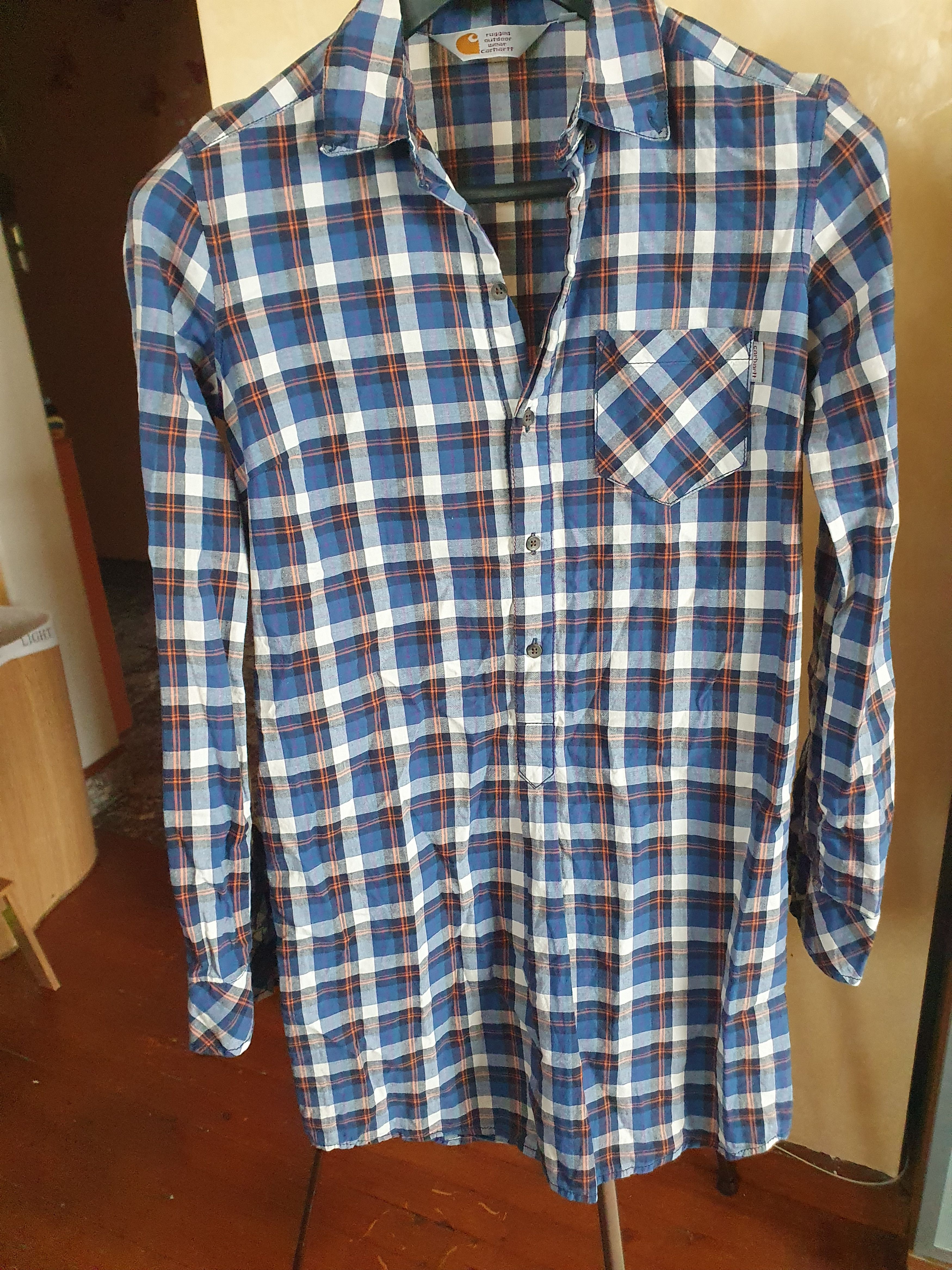 Carhartt Carhartt Womens Dress Plaid Long Pocket Shirt sz S Size S / US 4 / IT 40 - 6 Thumbnail