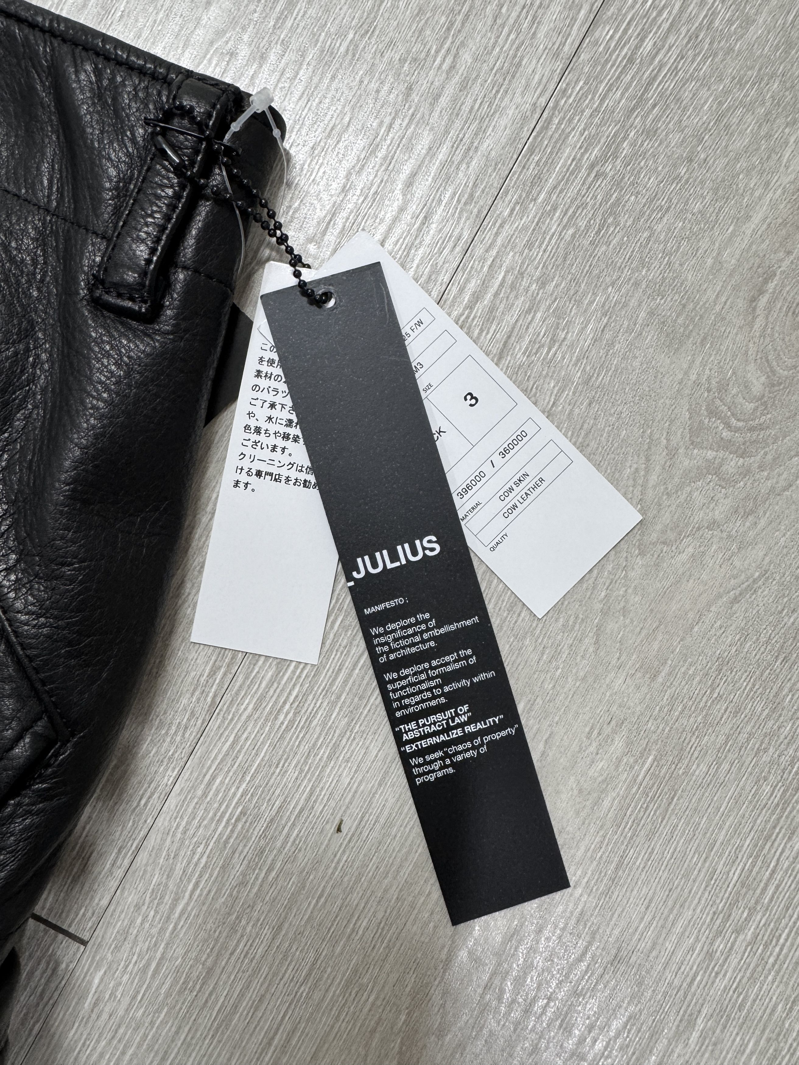 Julius Julius Gasmask Leather pants 3size Size US 32 / EU 48 - 13 Thumbnail