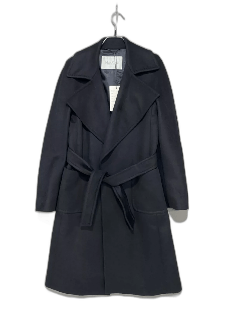 Maison Margiela MaxMara Manuela Black Cashmere Coat Size M / US 6-8 / IT 42-44 - 1 Thumbnail