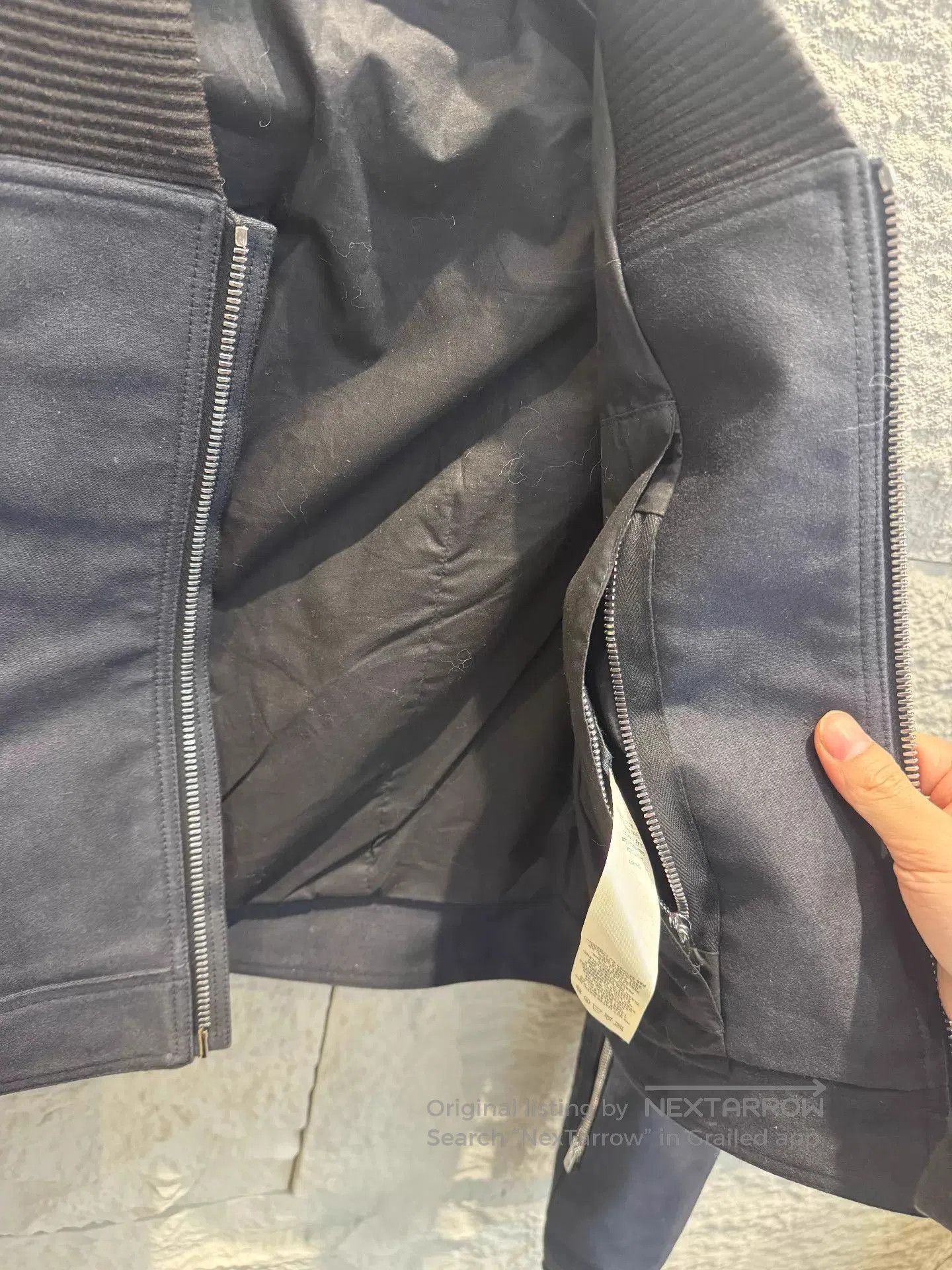 Rick Owens Black Cropped Bomber Jacket Size M. Size US M / EU 48-50 / 2 - 2 Thumbnail