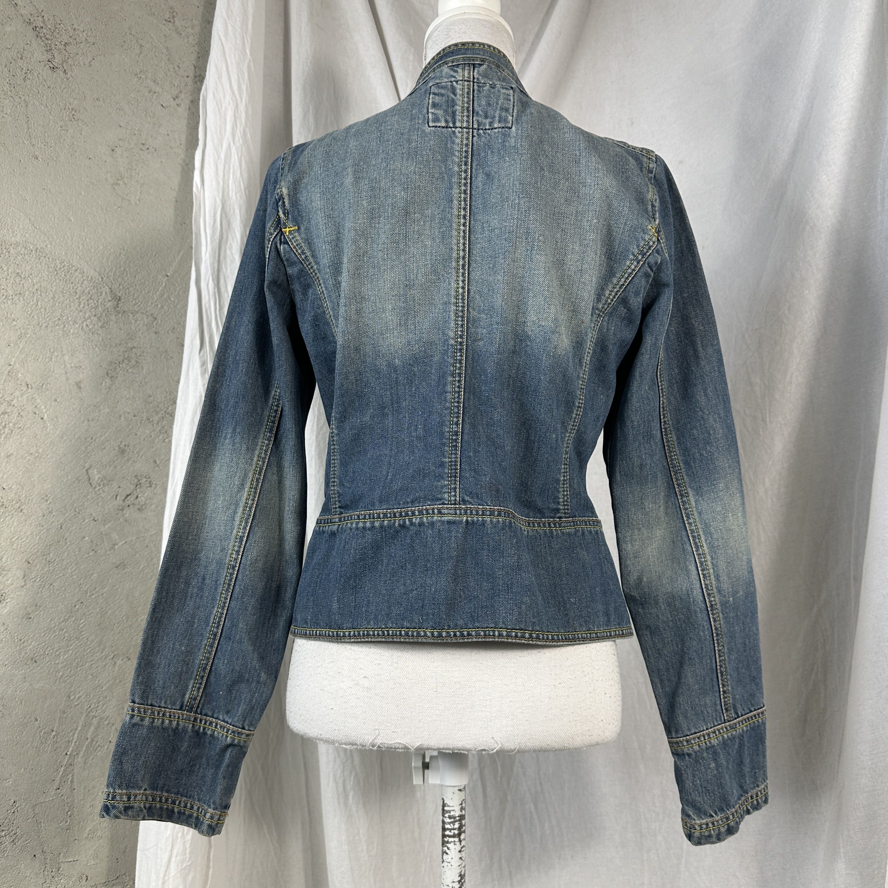Vintage Vintage Denim Officer Military Styled 00S Jeans Jacket Size M / US 6-8 / IT 42-44 - 8 Thumbnail