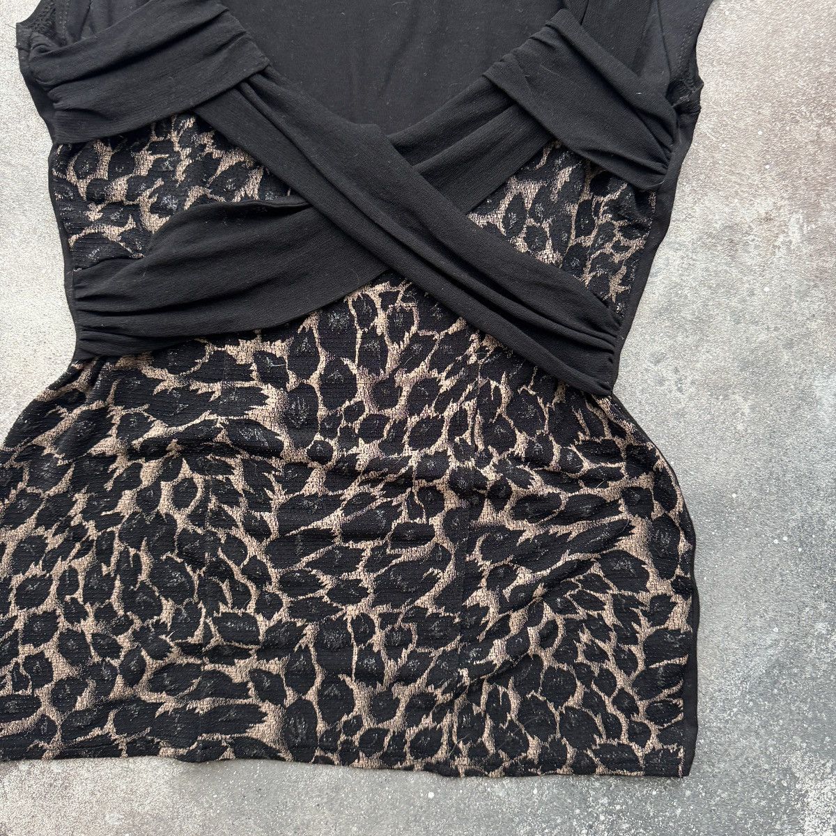 Hysteric Glamour 2000’s Jane Norman Y2K Sexy Glam Leopard Bodycon Blouse Size L / US 10 / IT 46 - 7 Thumbnail